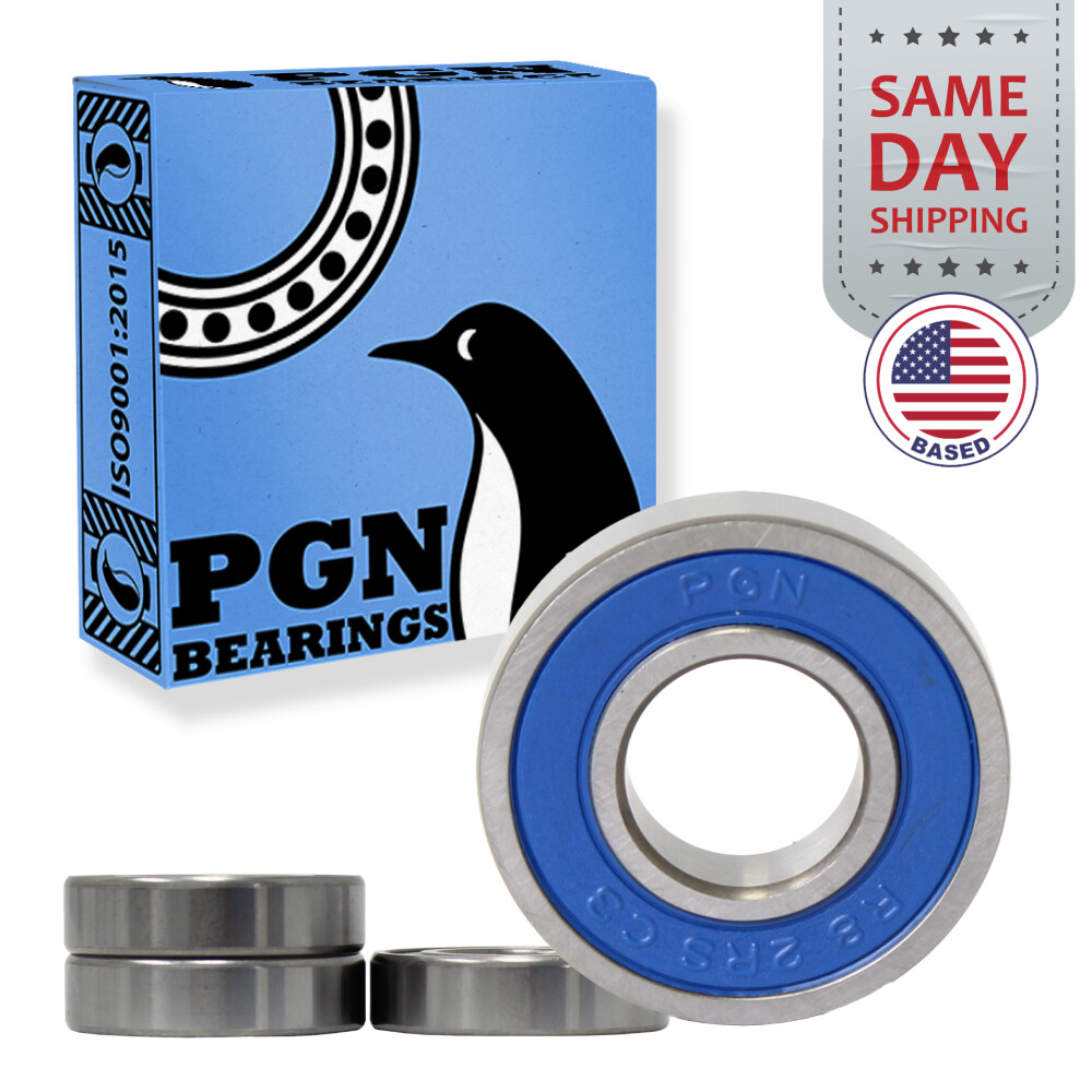 (4) R8-2RS Premium Rubber Seal Ball Bearing C3, 1/2″x1-1/8″x5/16″, R8rs
