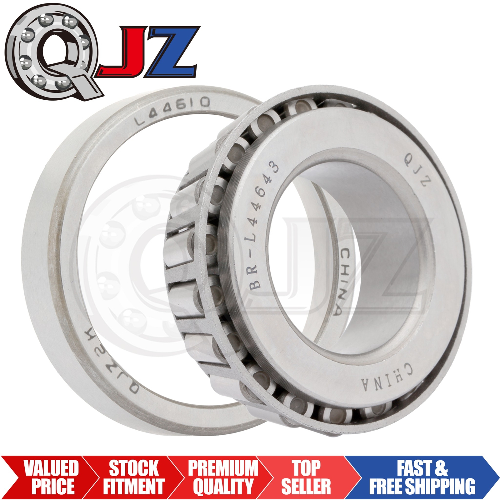 {Qty.1] L44643-L44610 Tapered Roller Bearing Set Cup & Cone [1.0″ ID x 1.98in W]