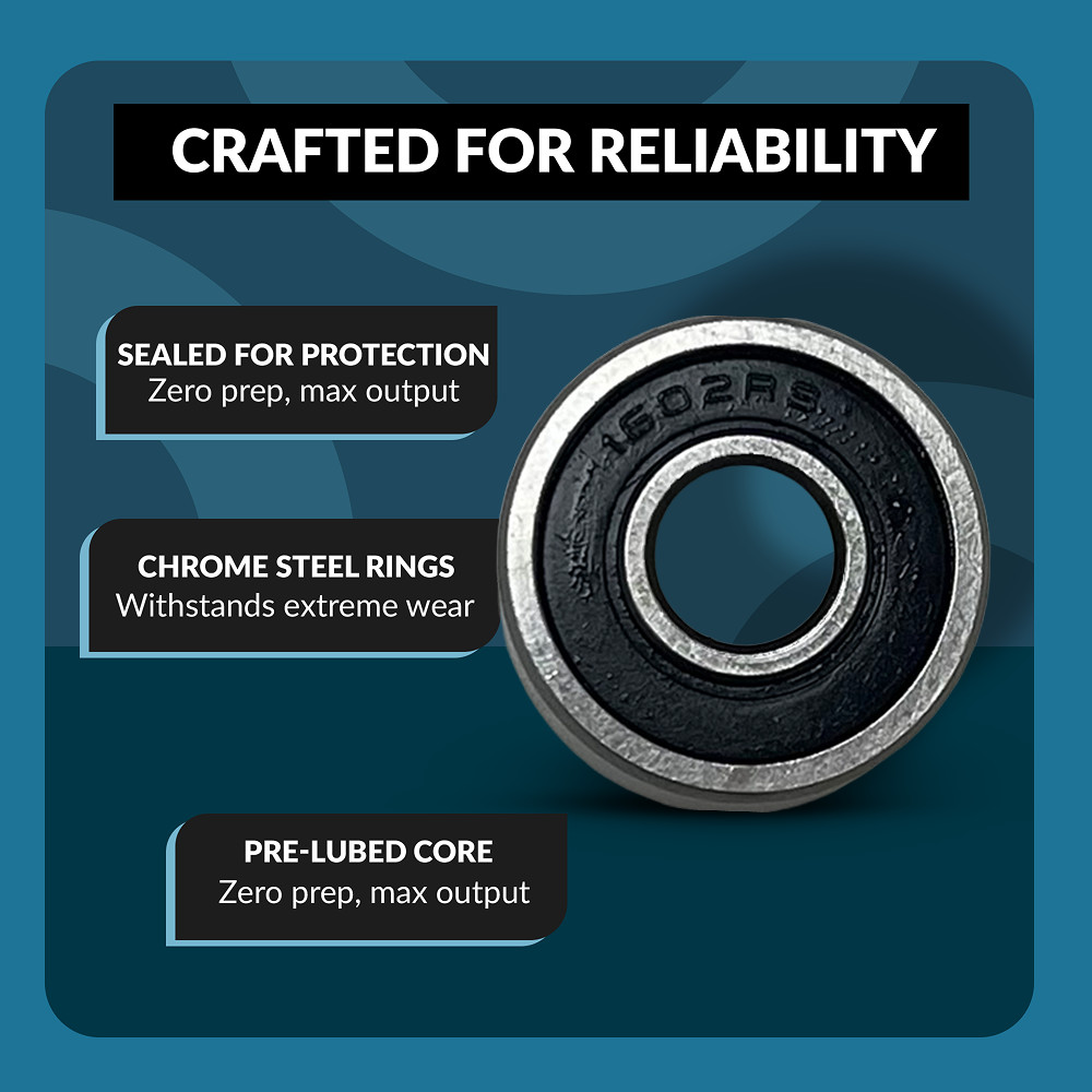 PGN (4 Pack) 1603-ZZ Bearing – Lubricated Chrome Steel Shielded Ball Bearing