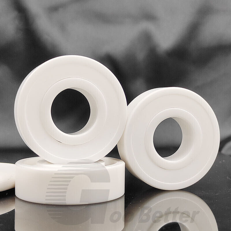 2RS Double-Sided Sealed Full Ceramic Bearings ZrO2 Zirconium Oxide ID 10mm-40mm