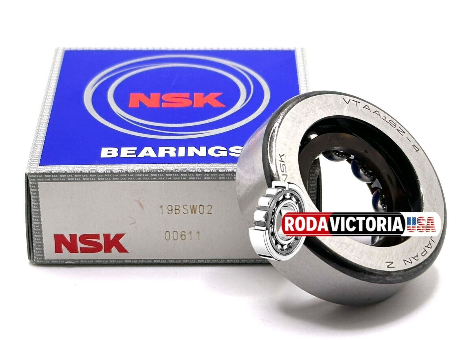 NSK JAPAN 19BSW02 BALL BEARING FOR NISSAM 48025-G8300 VTAA19Z-4 19x41x12