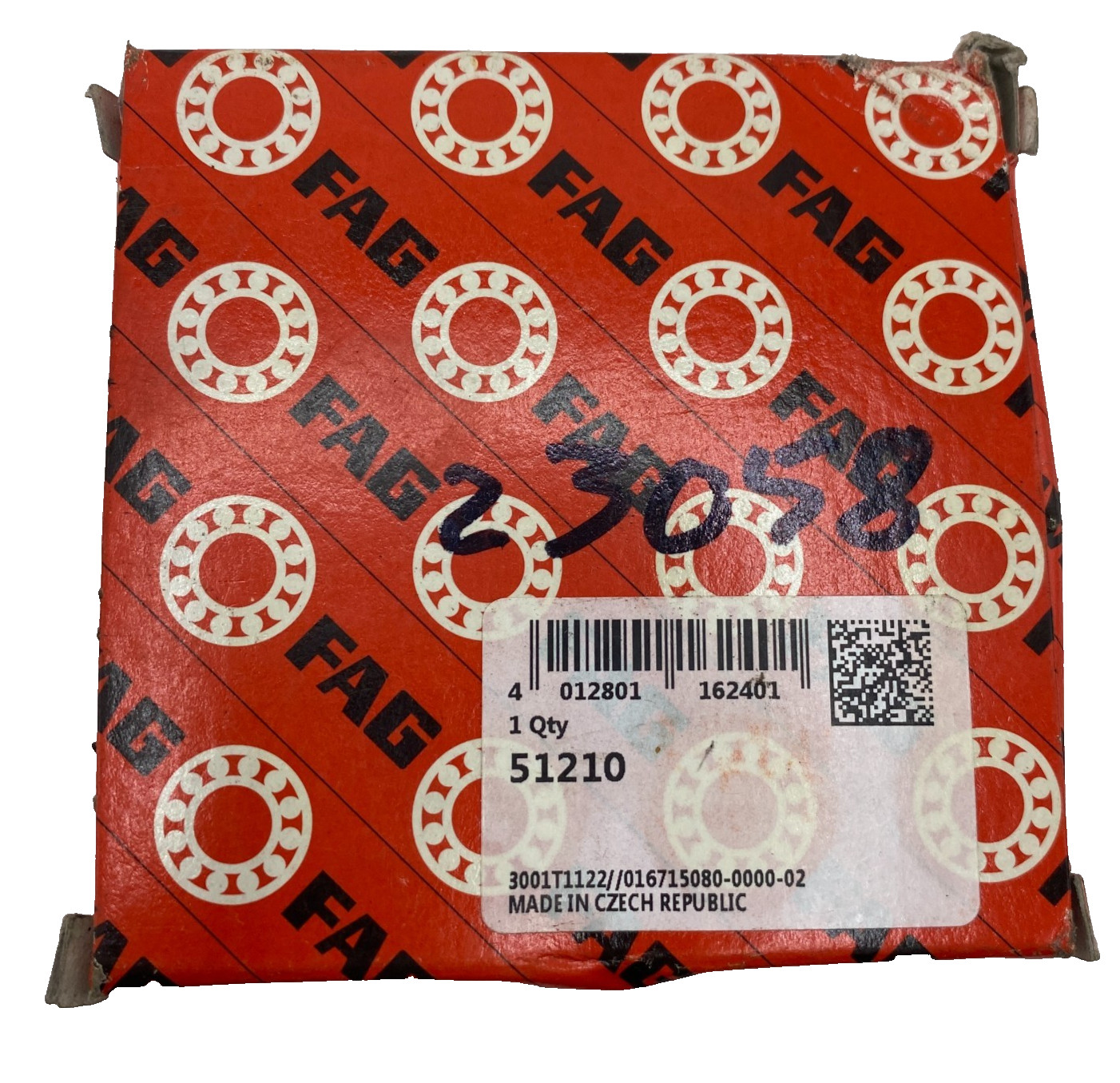 FAG 51210 THRUST BALL BEARING 47T.S064 50MM ID, 78MM OD, 22MM WIDE