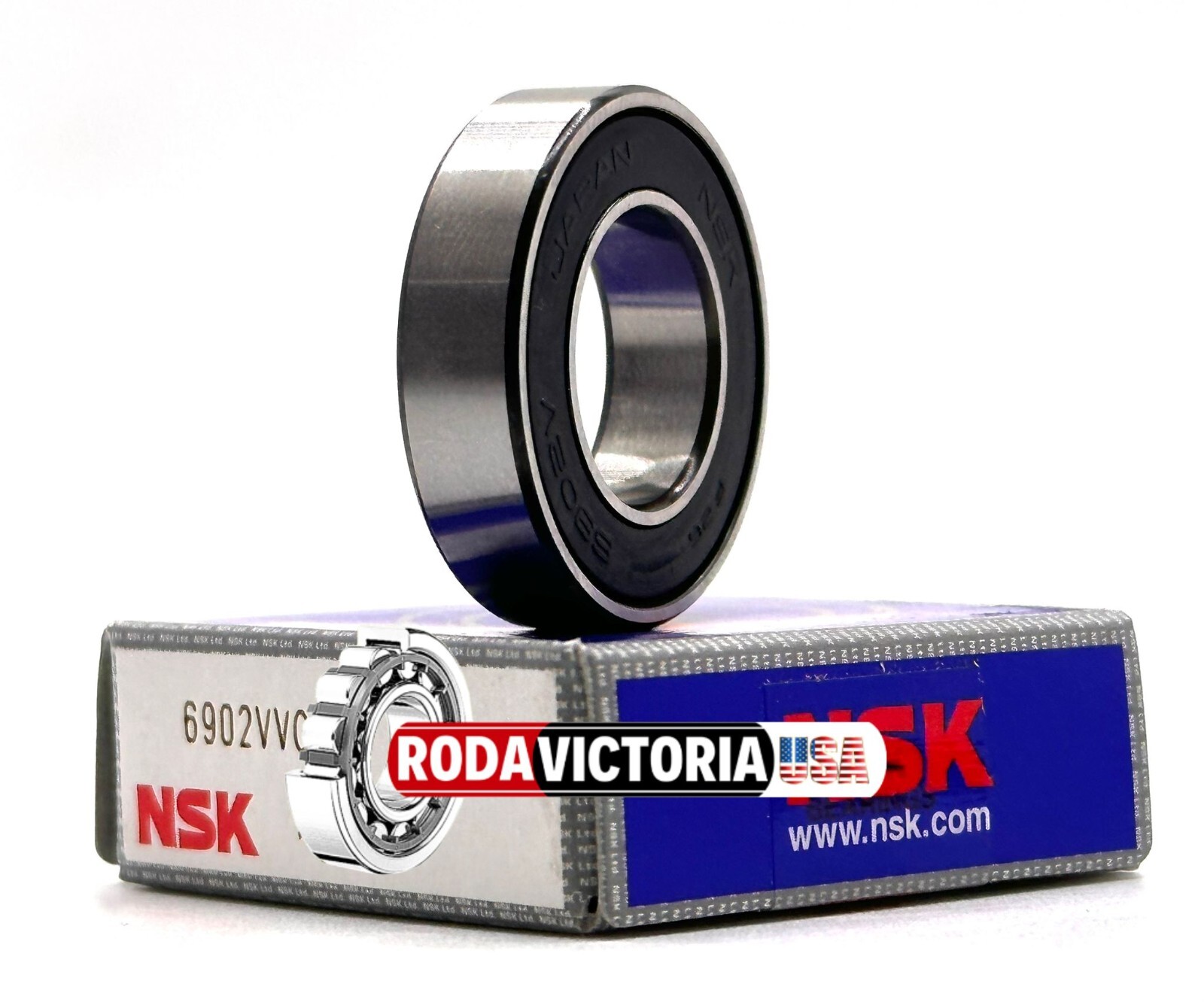 NSK JAPAN 6902 VV C3 Ball Bearing , RUBBER SEALED 15x28x7mm 6902-2RS 6902 DDU