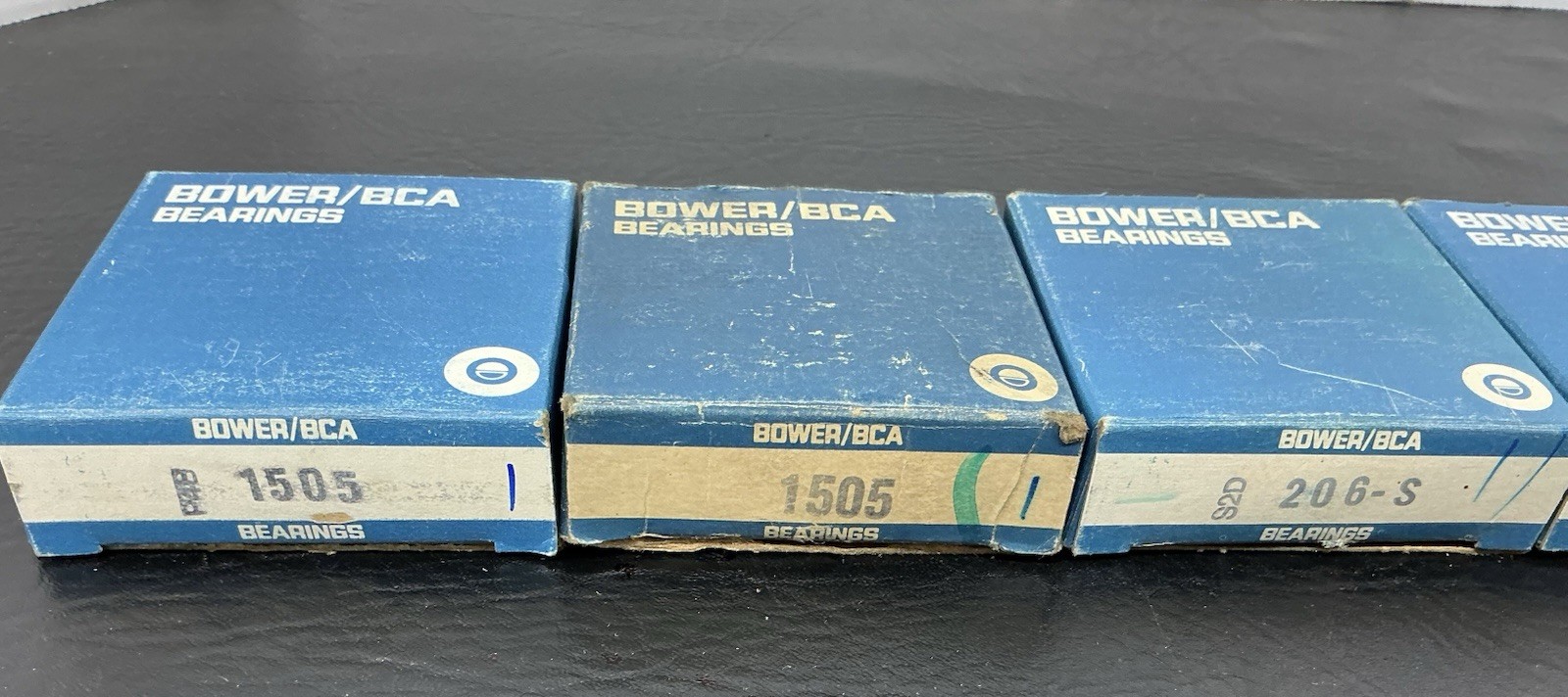 Lot 6 NOS Sealed Bower BCA Bearings w/Box 1505-1 206-S 907257 T1714 R1563-TAV