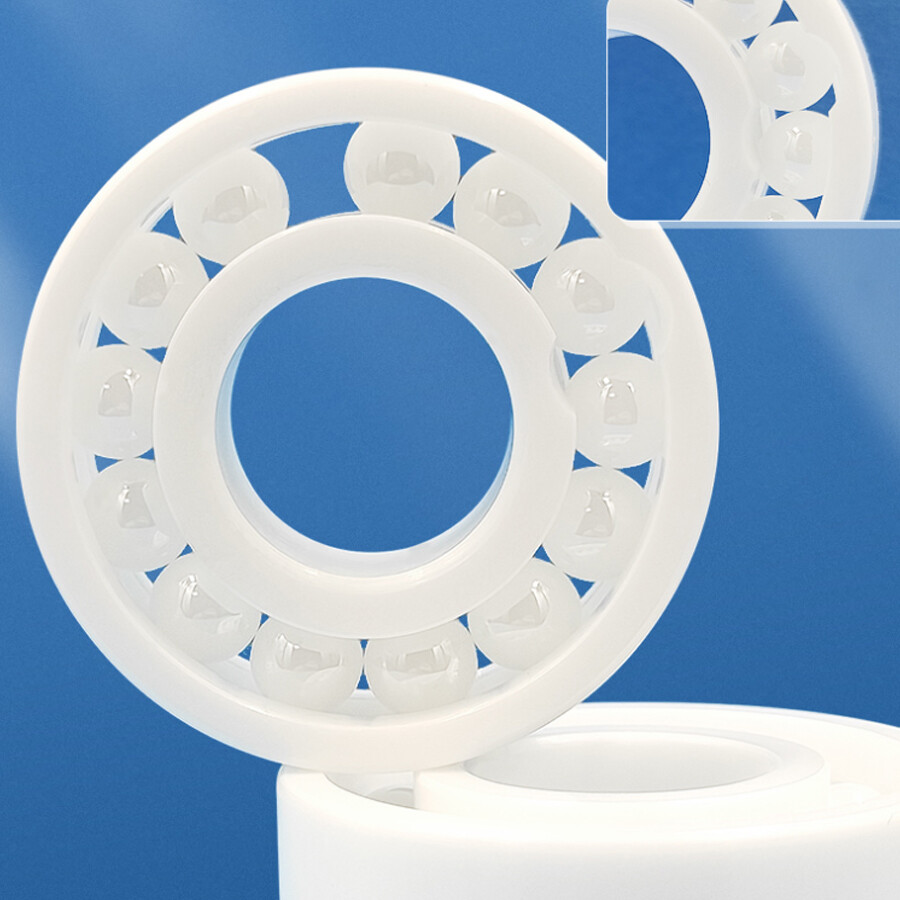 Zro2 Full Ball Ceramic Bearing Inner Dia 3mm-60mm Zirconia Dioxide Ball Bearing