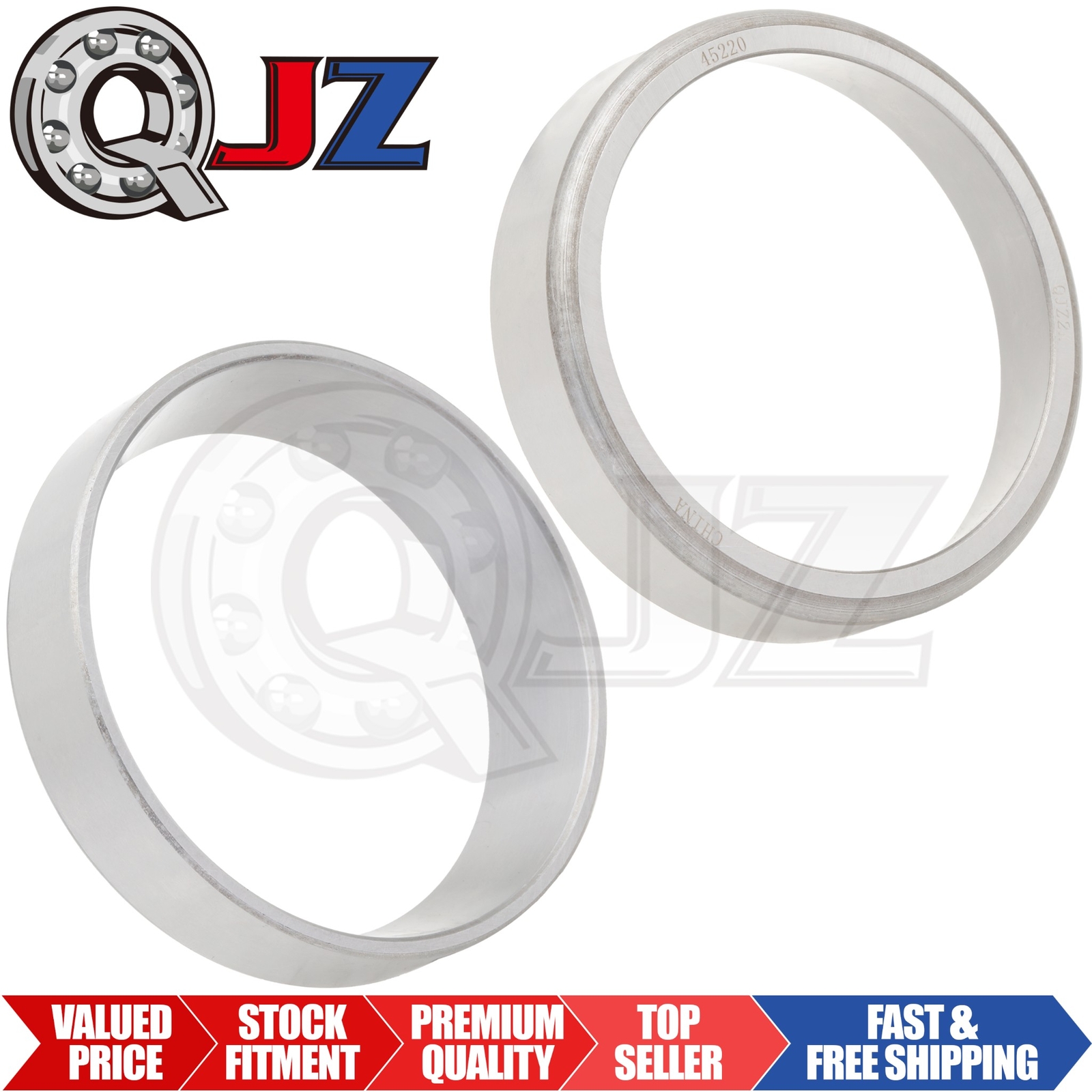 [Qty.2] BR-45220 Tapered Roller Bearing Single-Cup/Race [4.124″ OD x 0.9375″ W]