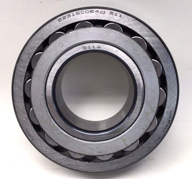 NSK 22316CDE4C3 Spherical Roller Bearing 80mm ID 170mm OD 58mm W Straight Bore