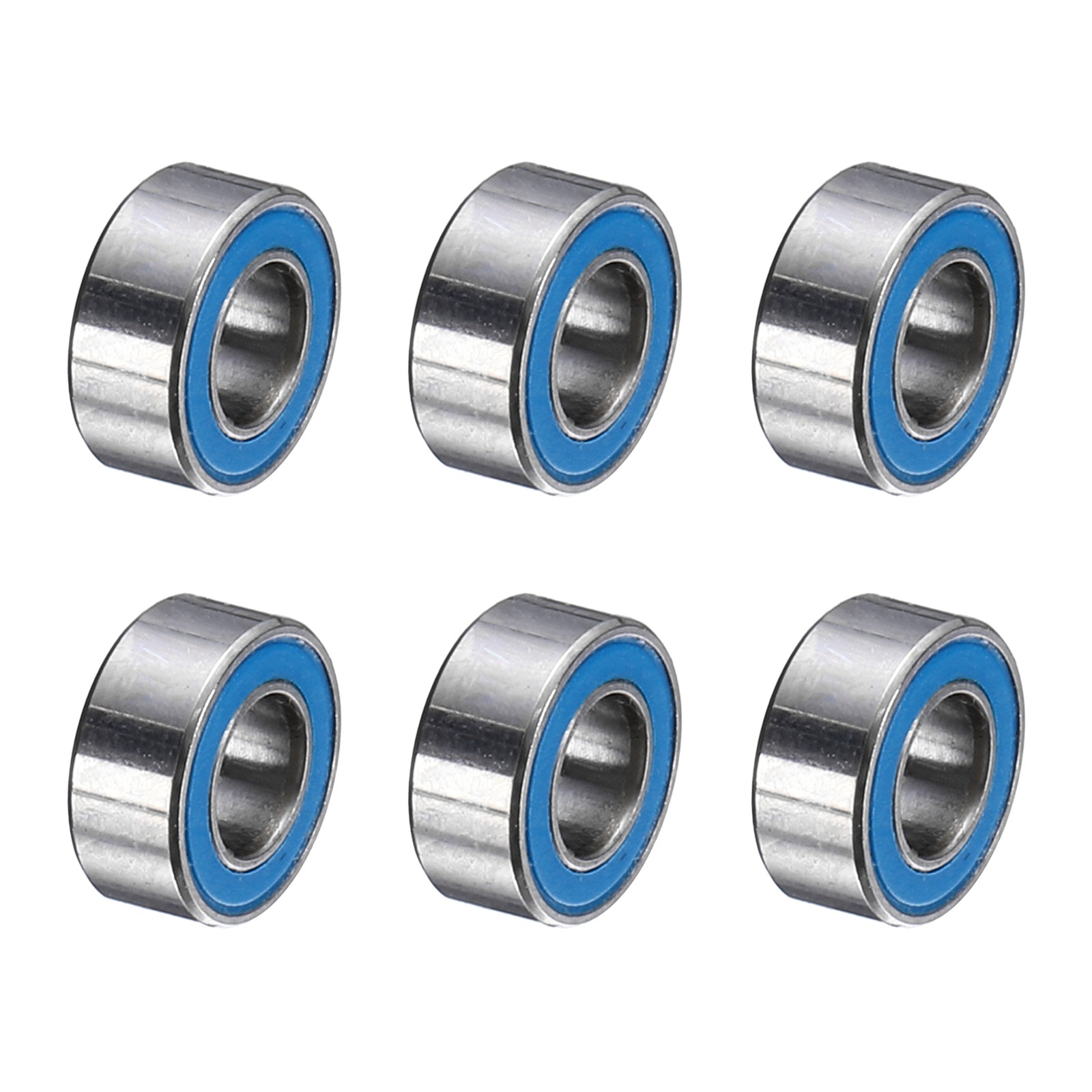 6 Pcs 3x6x2.5mm MR63-2RS Deep Groove Bearing Double Sealed Chrome Steel P5
