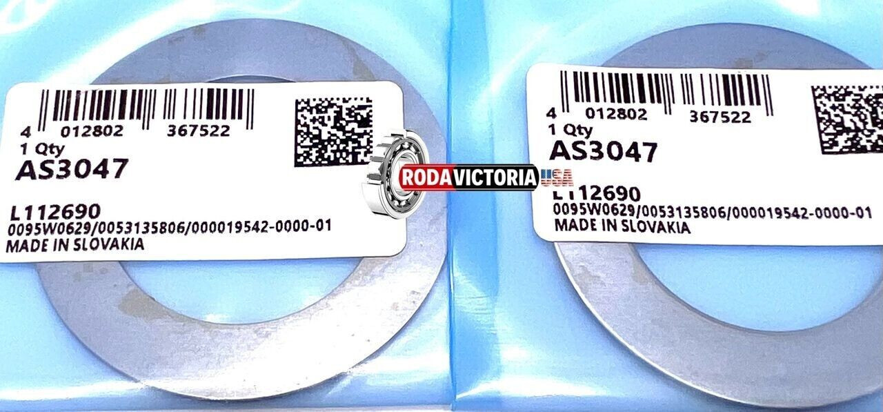QTY. 02 INA AS3047 ROLLER THRUST BEARING WASHER 30mm BORE