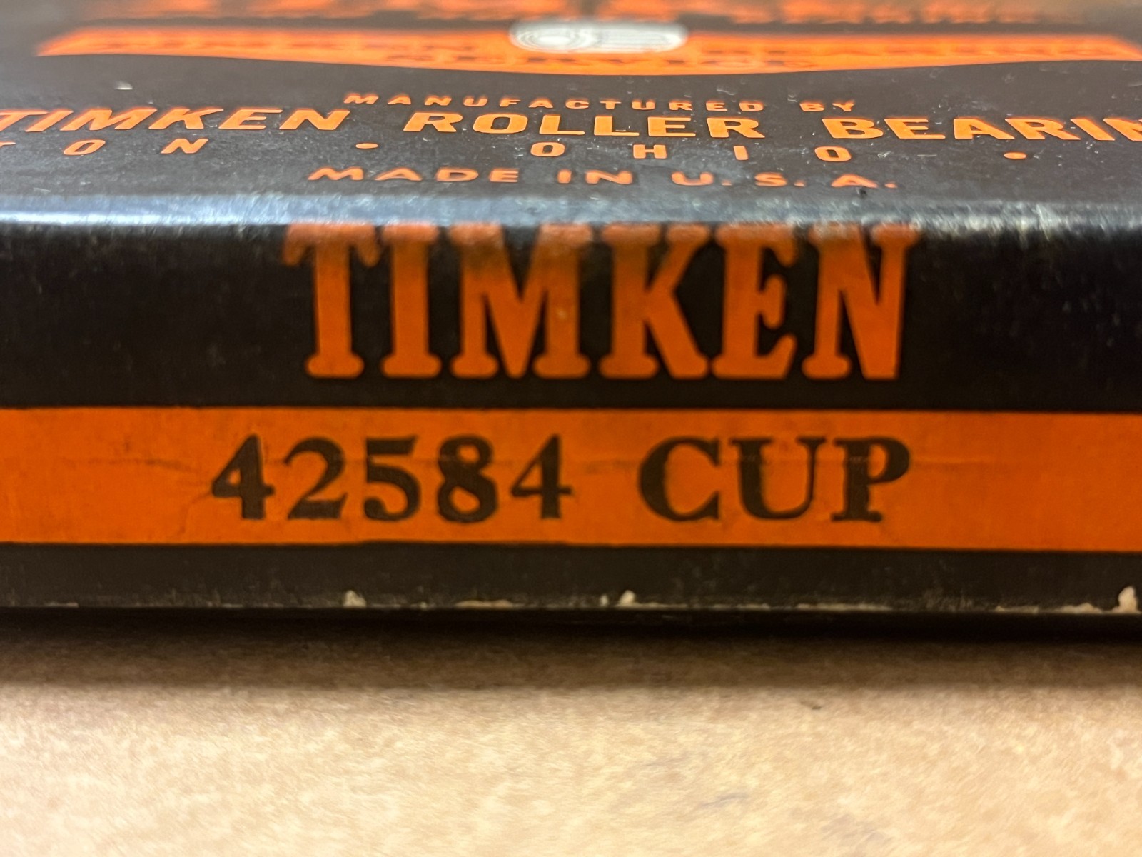 Timken Bearing Roller Single Cup P/N 42584 New NIB