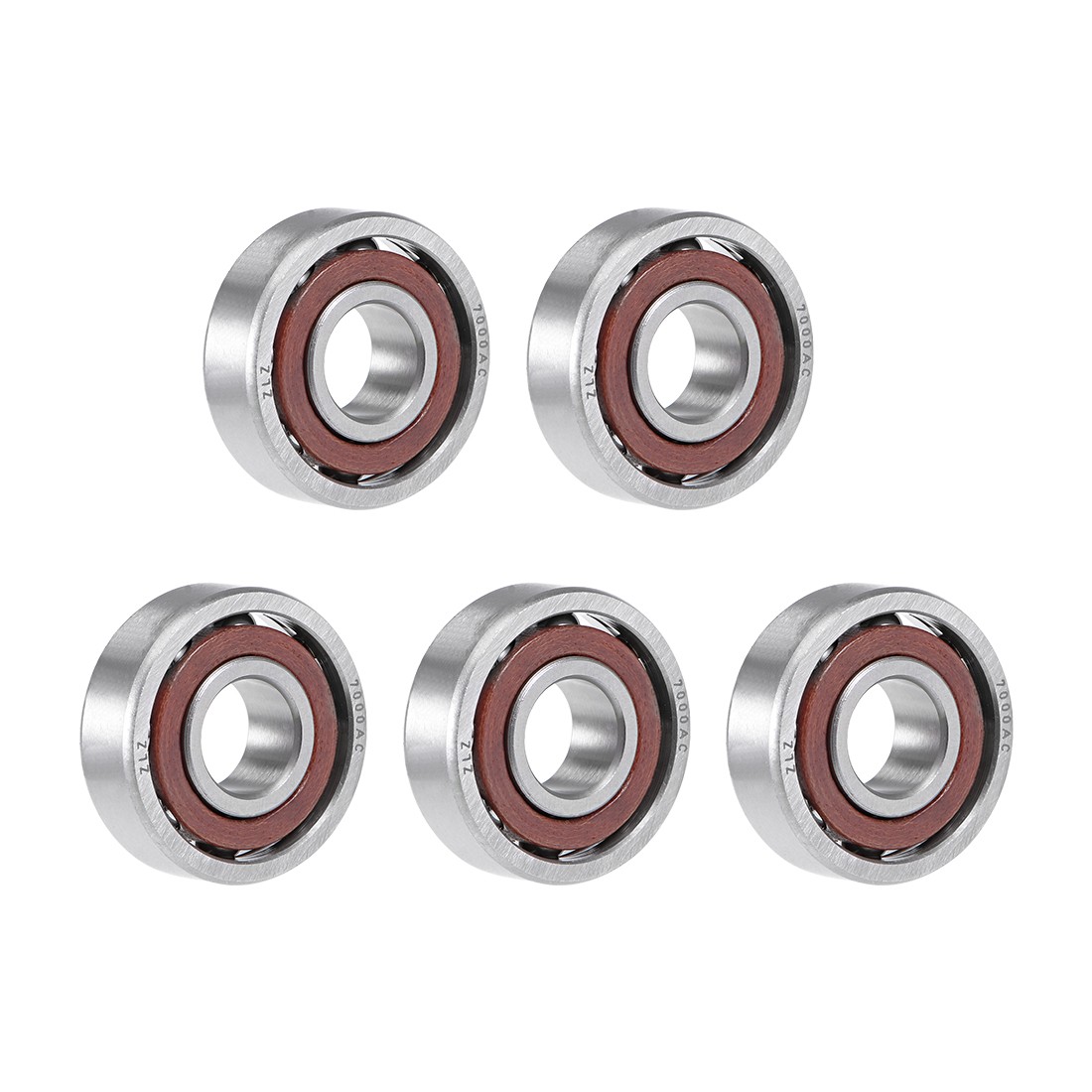 7000AC Angular Contact Ball Bearing 10x26x8mm, Single Row, Open Type 5pcs
