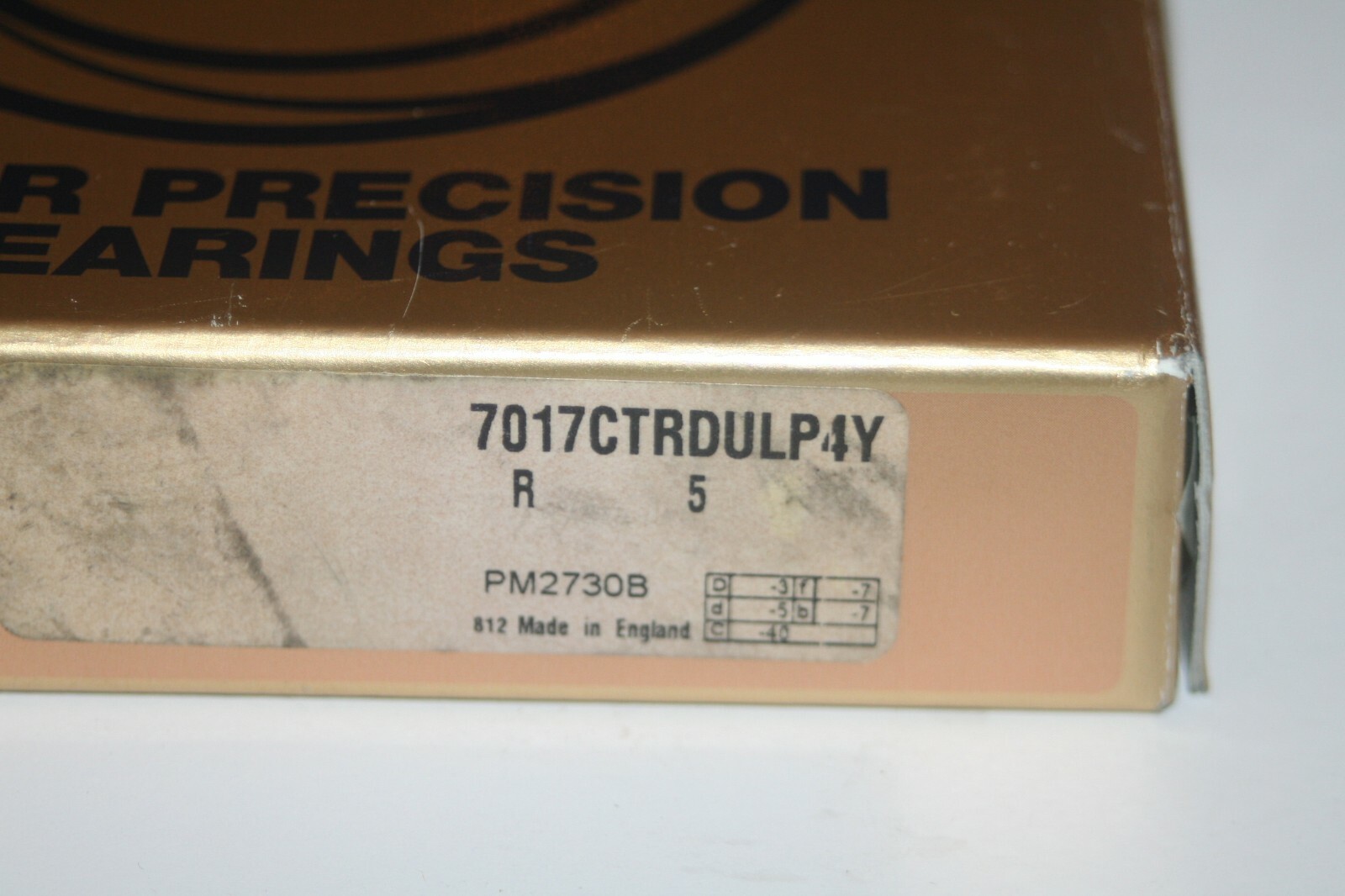 NSK 7017CTRSULP4Y Angular Contact Ball Bearing GENUINE 85x130x22mm * NEW *