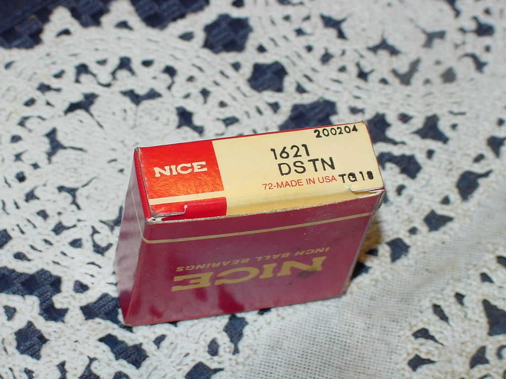 Nice 1621 DSTN Bearing, Bore 0.5000 in ID, 1.3750 in OD, 0.4375 in Width Sealed!