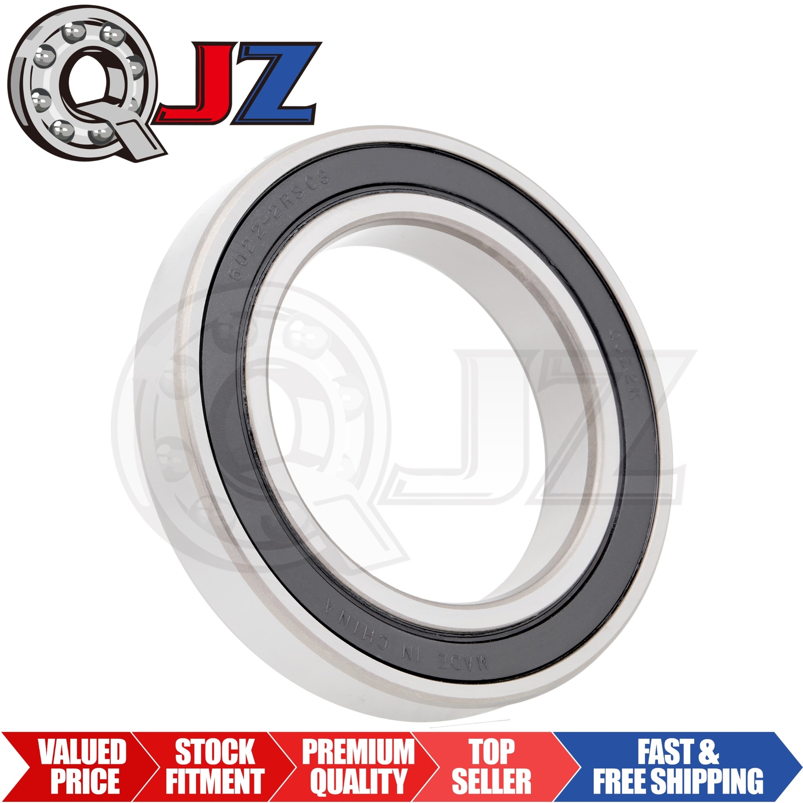 [Qty.1] 6022-2RS Radial/Deep Groove Ball Bearing [110mm ID x 170mm OD x 28mm W]