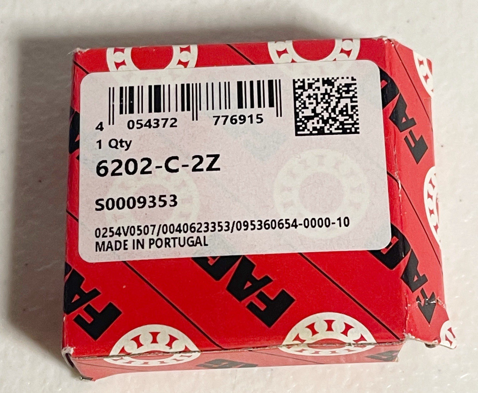 1PC New FAG 6202-C-2Z Deep Groove Ball Bearing Fast Delivery