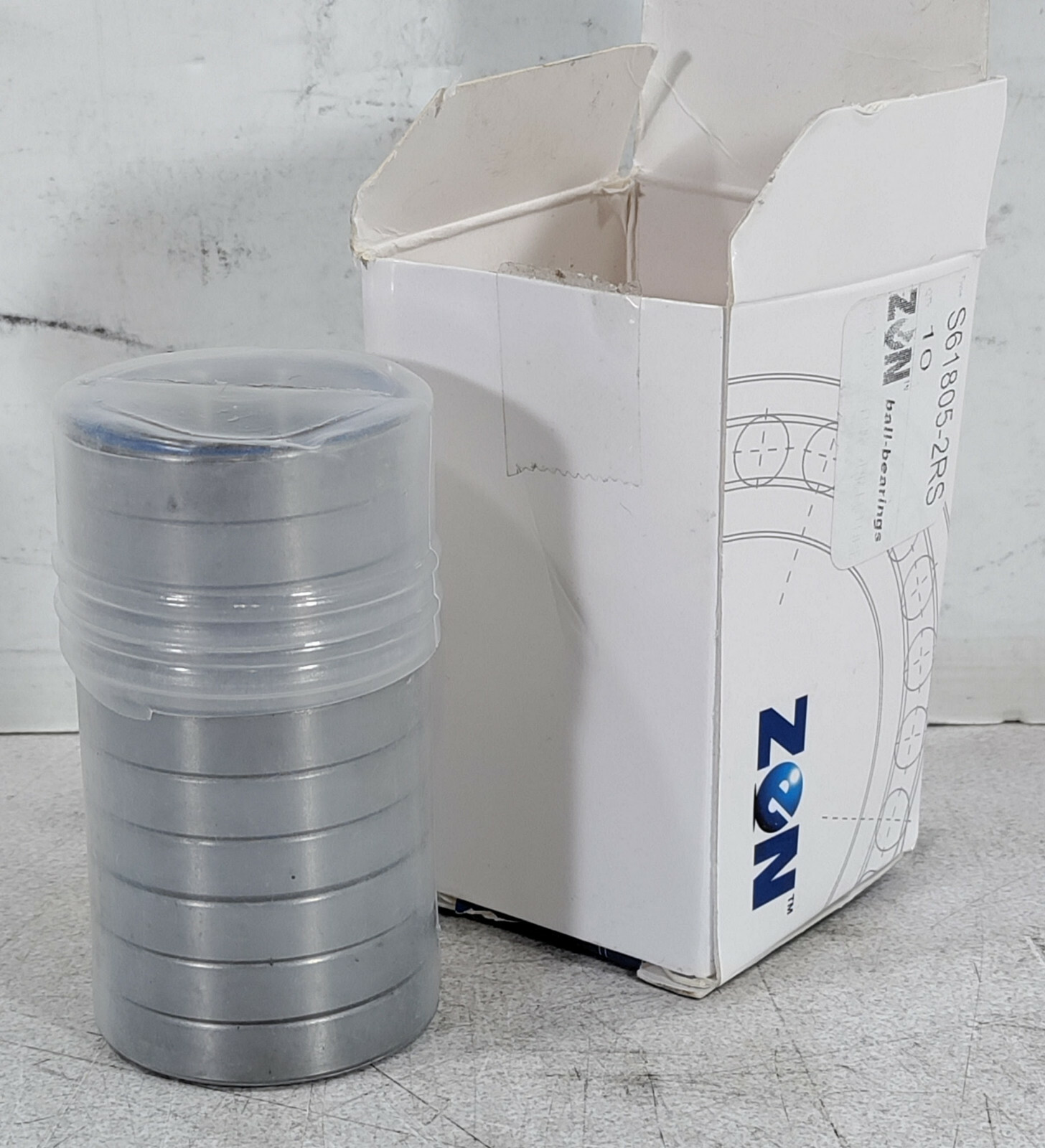 10 NEW ZEN S61805-2RS DEEP GROOVE BALL BEARINGS NIB ***MAKE OFFER***