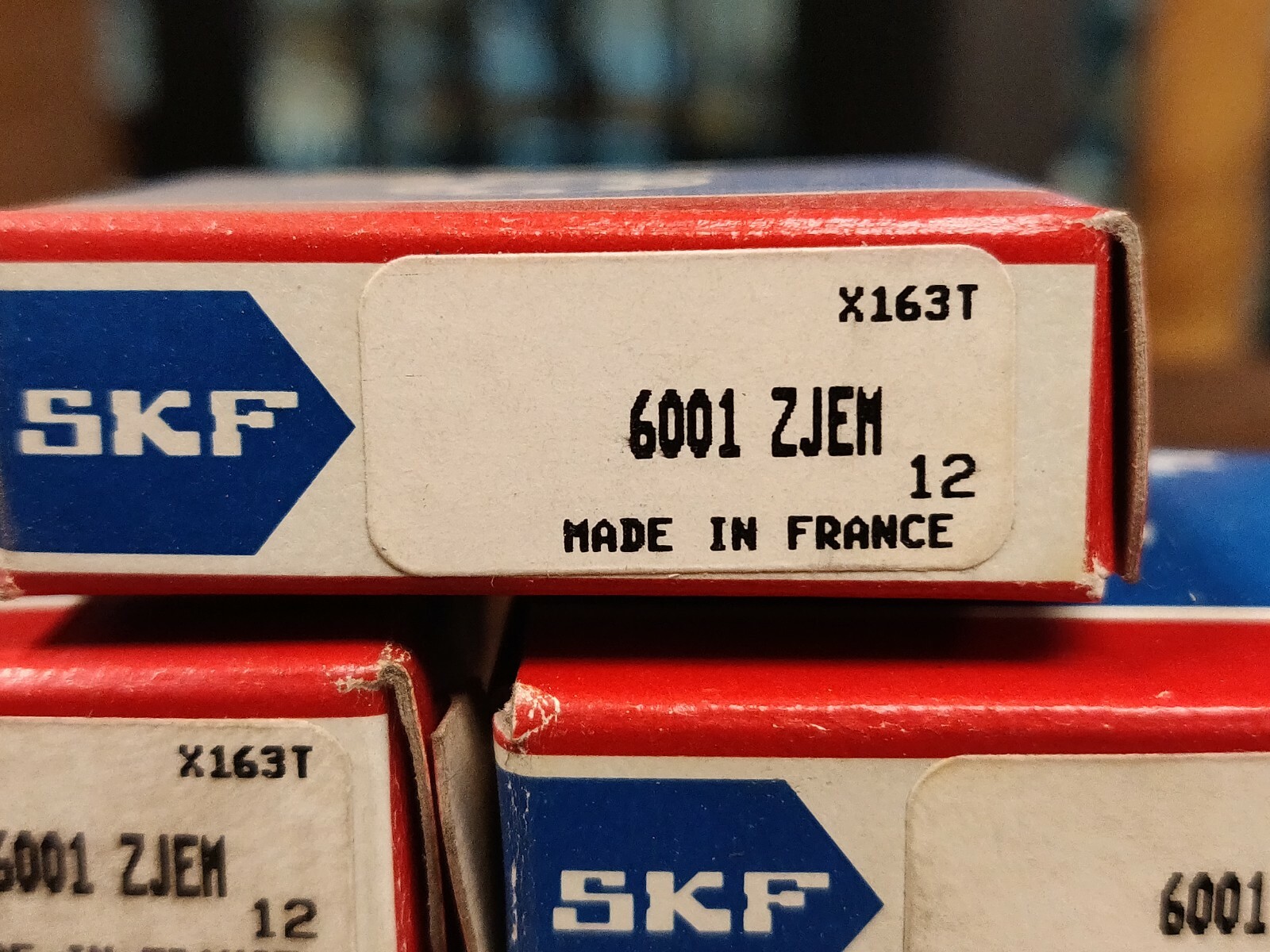 Lot of 6 SKF 6001-ZJEM Single Row Ball Bearing