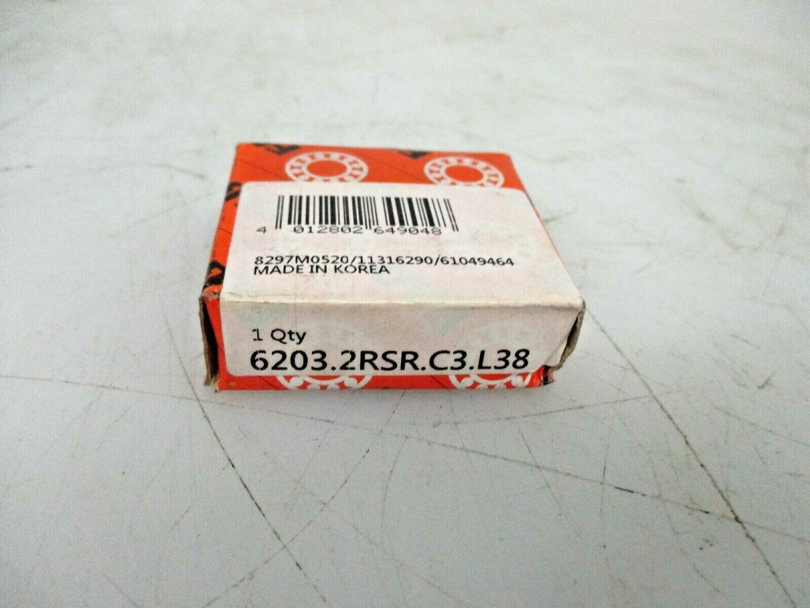 NEW FAG LOT OF 2 BEARING 6203.2RSR.C3.L38