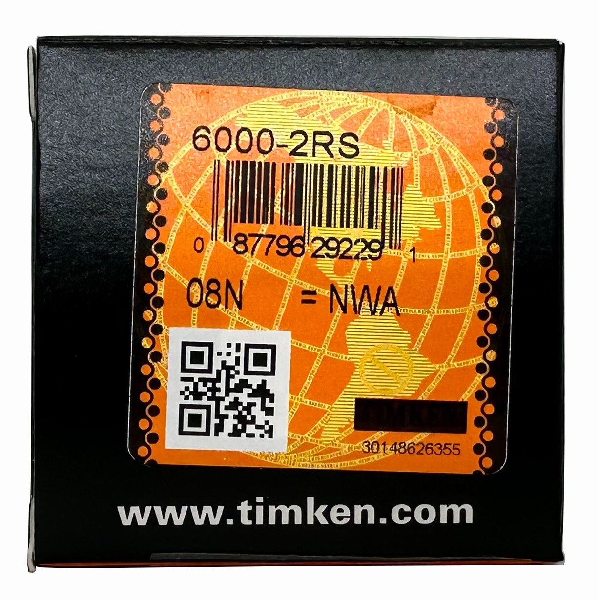 (4 PACK) TIMKEN 6000-2RS 10X26X8MM Double Rubber Seal Ball Bearings