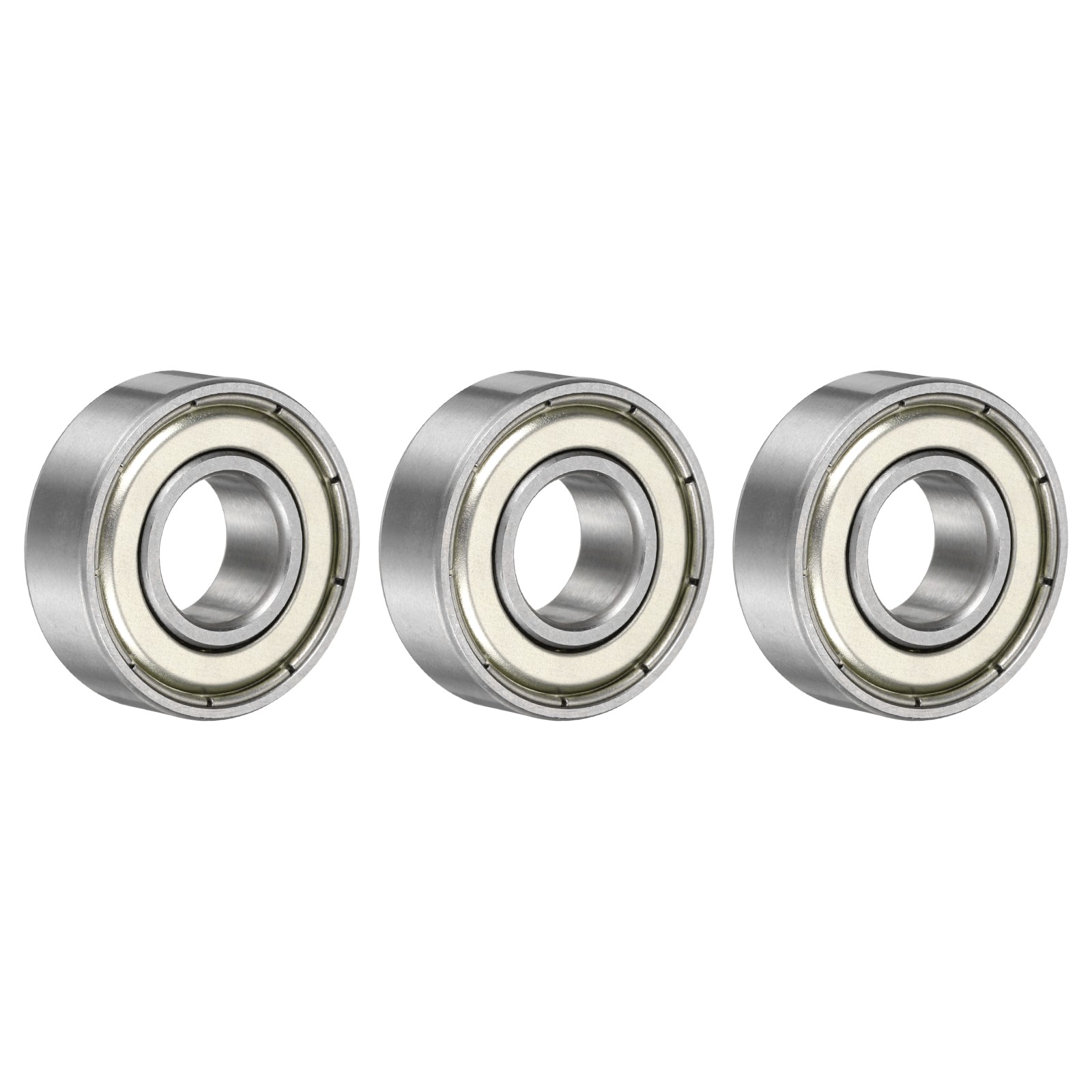 3 Pcs 3/8″ x 7/8″ x 9/32″ 1604ZZ Deep Groove Ball Bearing Sealed Bearing