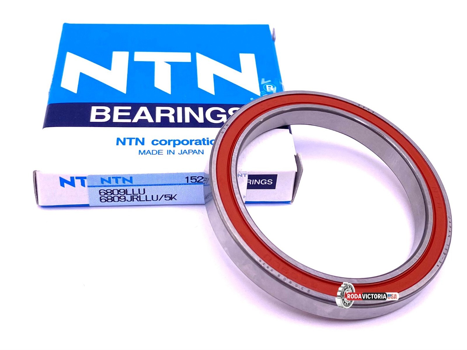 NTN Japan 6809 LLU Deep Groove Ball Bearing, Rubber Seals 61809 2RS 45x58x7 mm