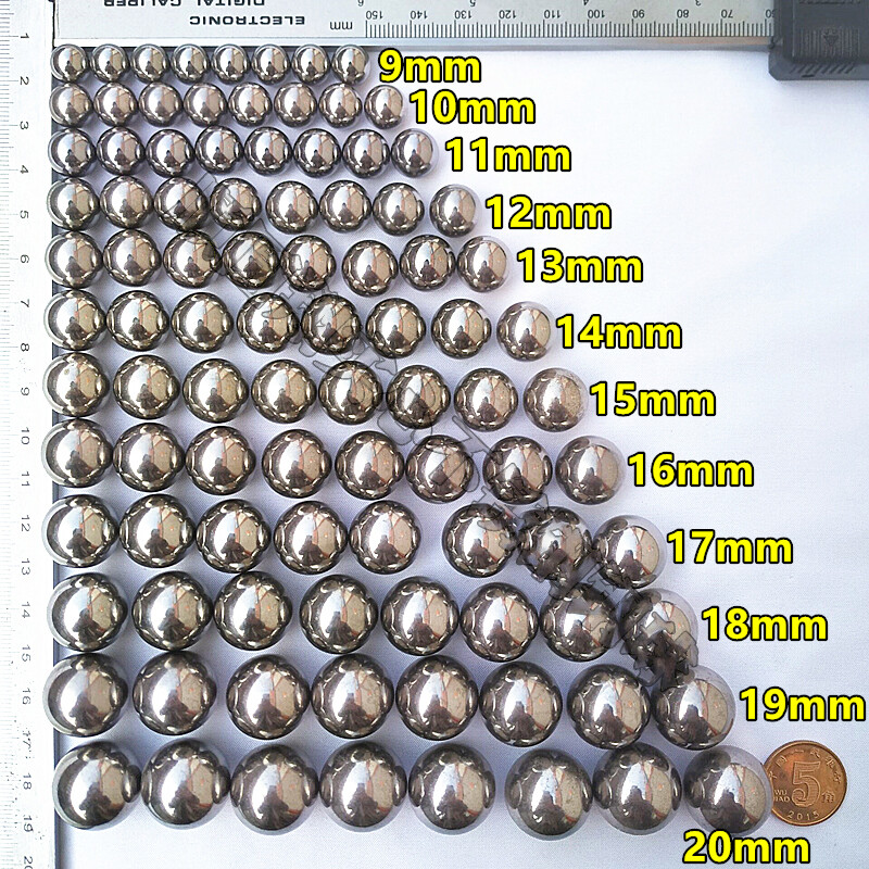 304 Stainless Steel Ball Solid Round Ball Metal Steel Ball Beads Φ14mm 15mm-75mm