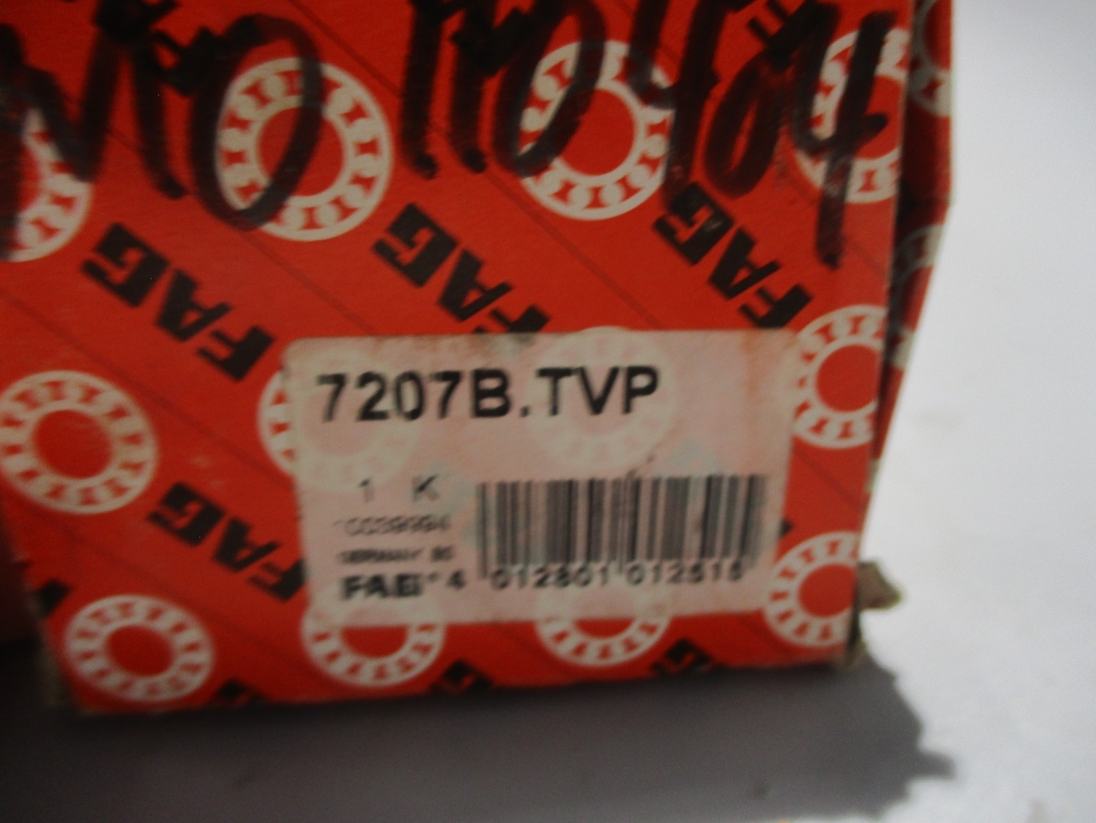 NEW FAG 7207B.TVP ANGULAR CONTACT BALL BEARING