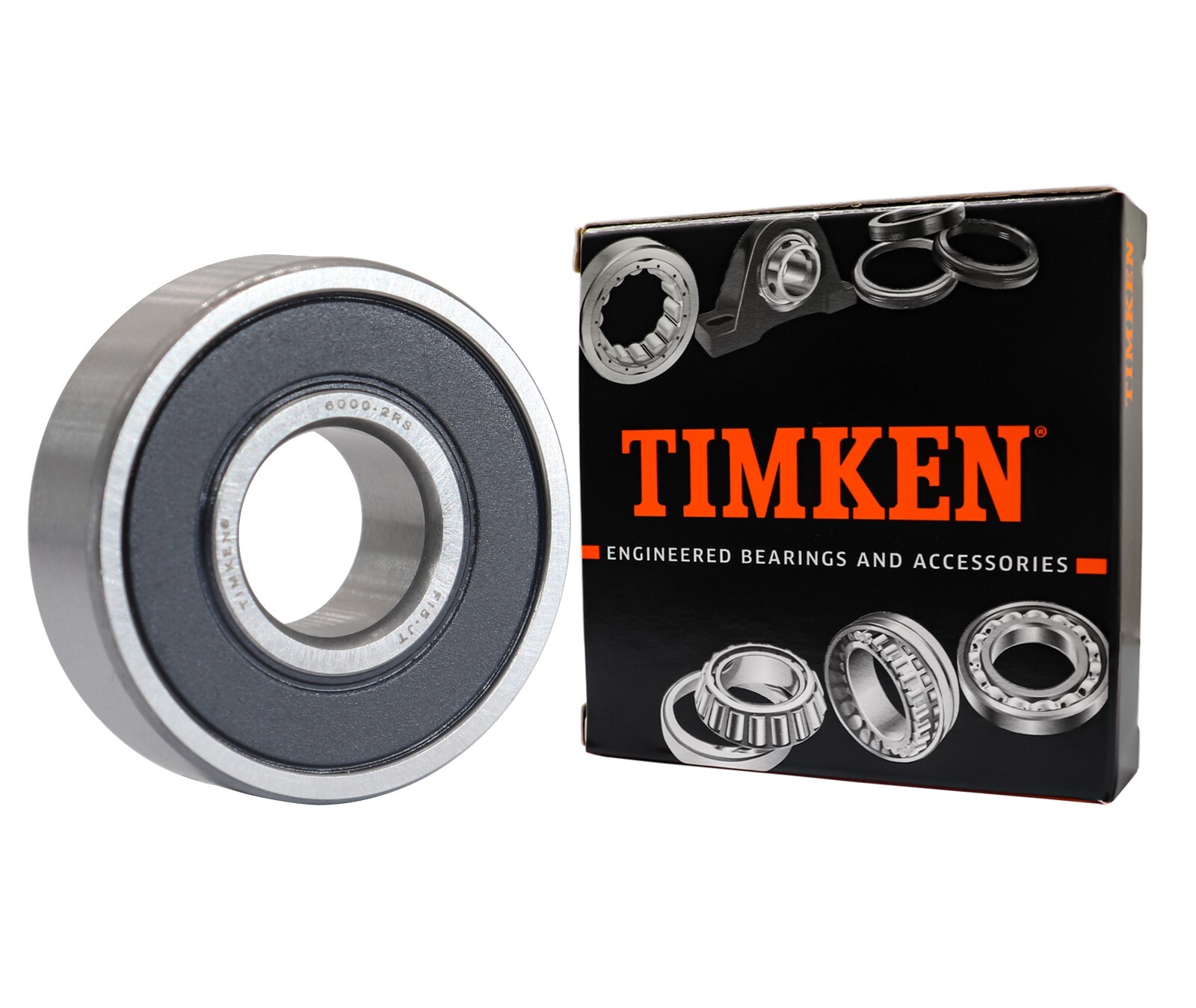 4PACK TIMKEN 6000-2RS 10X26X8MM Double Rubber Seal Bearings 6000RS
