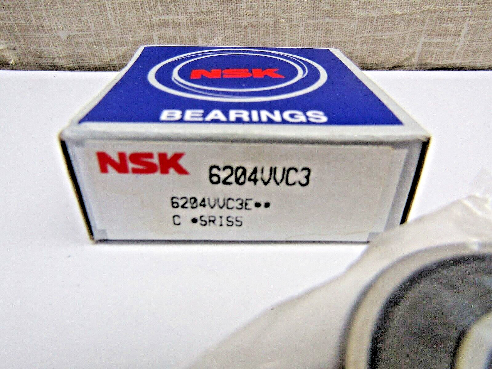 NSK 6204VV C3 20mm X 47mm X 14mm Sealed Bearing