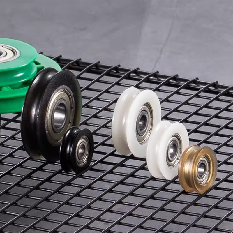 Circular/U/H-Shaped Plastic Coated Bearing Pulley For Sliding Doors and Windows