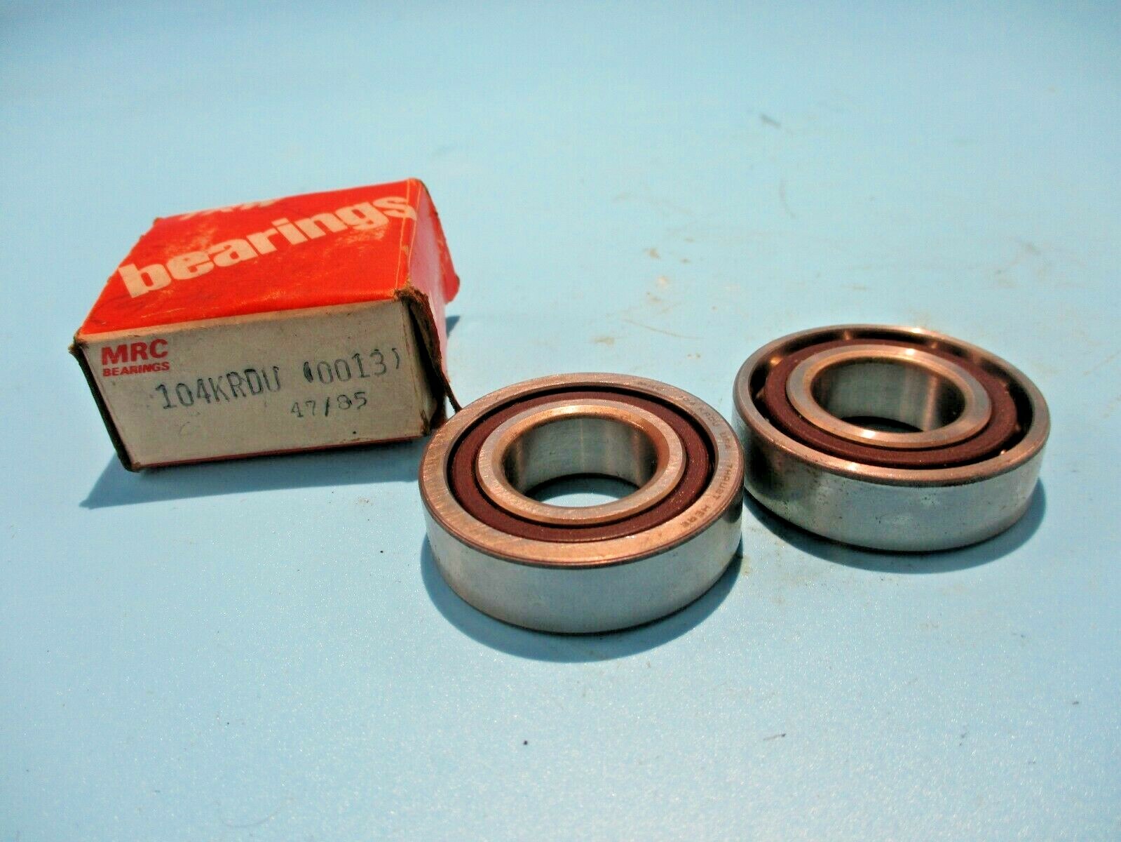 NEW 1 PAIR MRC 104KRDU ANGULAR CONTACT BALL BEARING