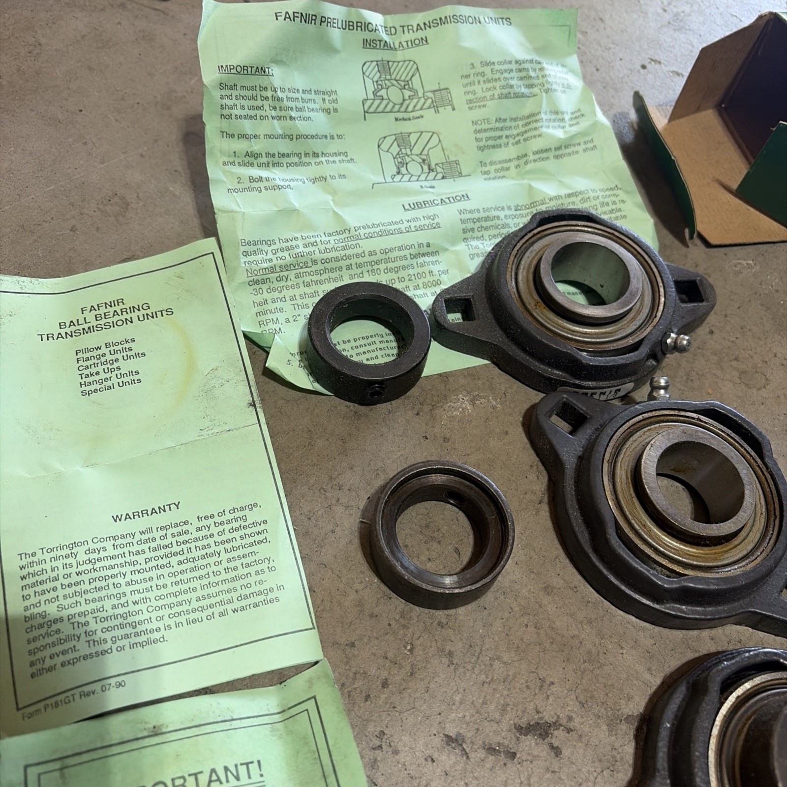 4 new Fafnir GVFTD 1-1/8″ Bearing