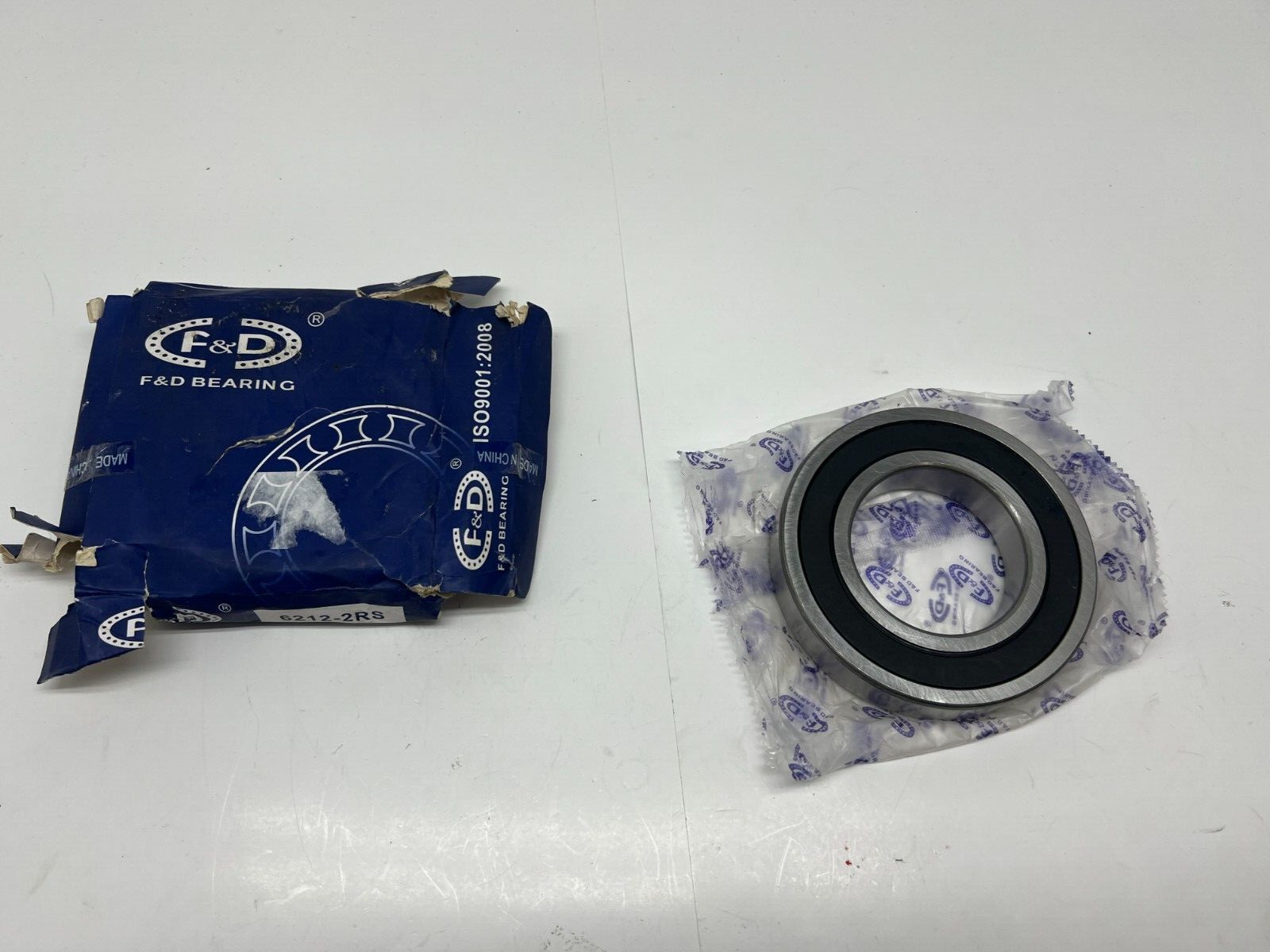 F&D Genuine OEM Two Side Rubber Seal Ball Bearing 6212-2RS 60 x 110 x 22mm