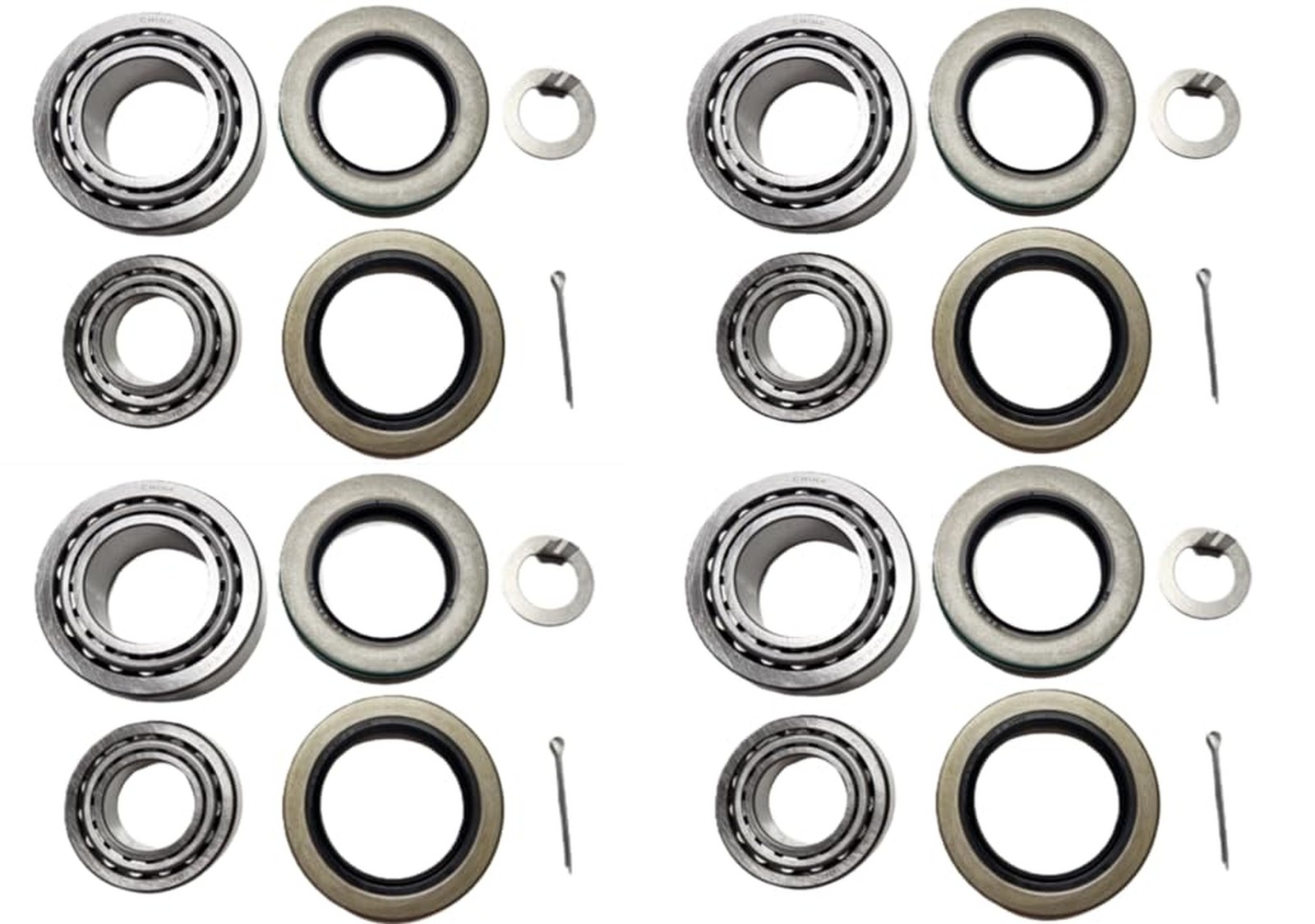 (Set of 4) WESTERNPRIME Trailer Hub Wheel Bearing Kit 25580 15123 with Grease…