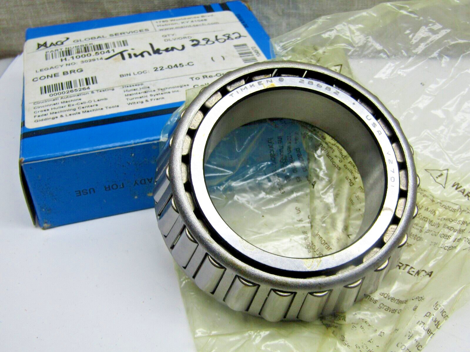 Timken 28682 Tapered Roller Bearing Cone