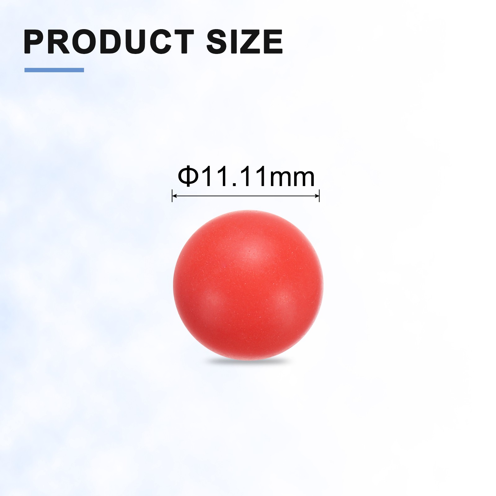100pcs PP 7/16″ Bearing Balls for Precision G2, Red