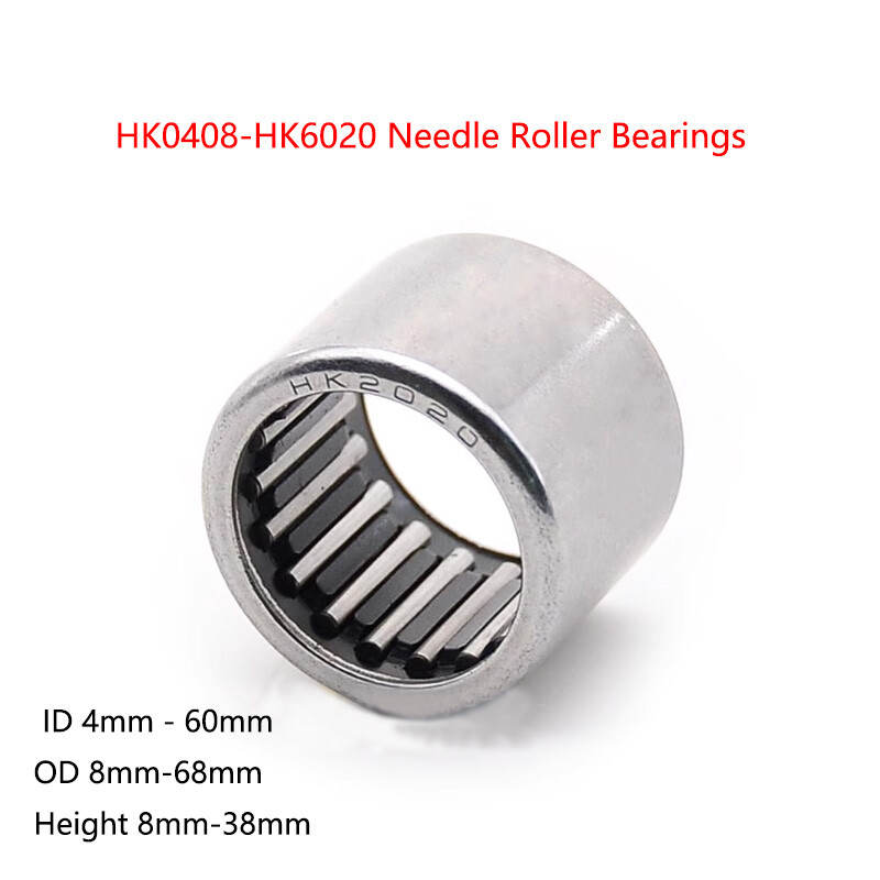 HK Needle Roller Bearings Needle Bearing Drawn Cup ID 4mm – 60mm HK0408-HK6020
