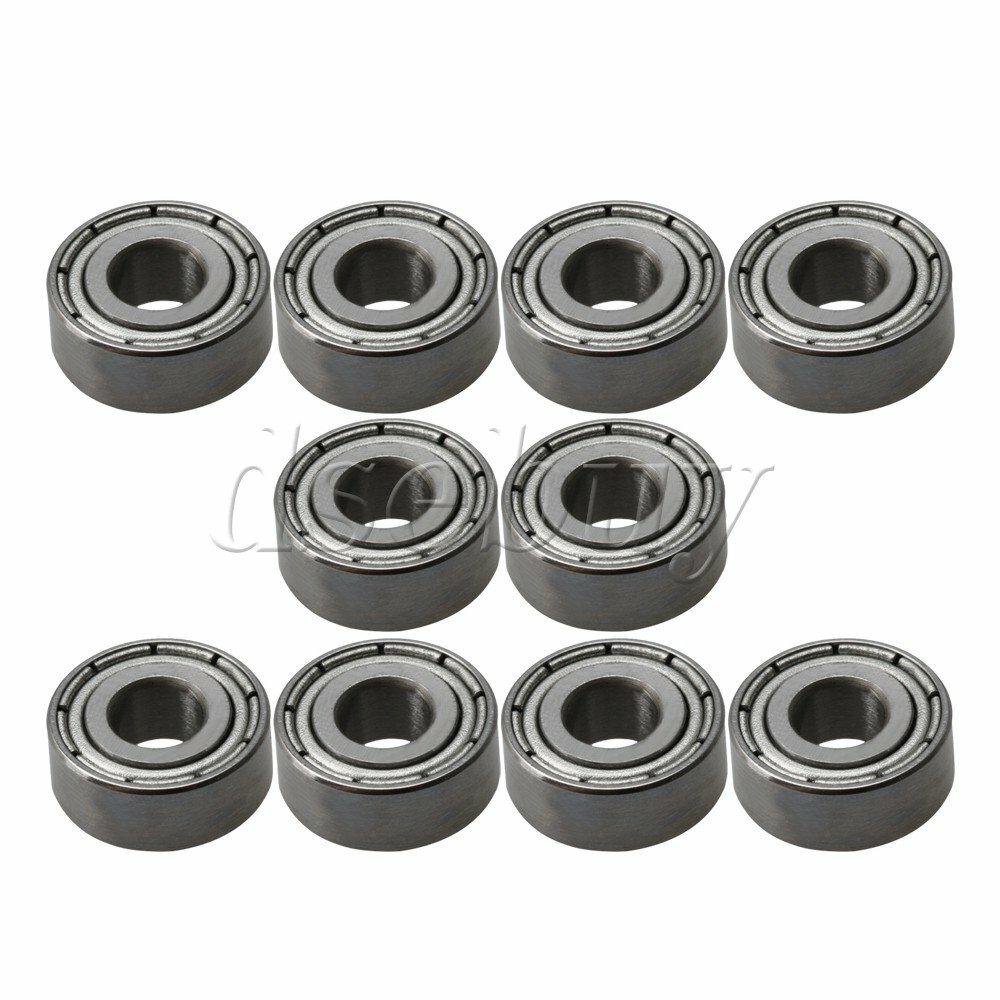 4x10x4mm MR104ZZ Bearing Steel Metal Miniature Micro Ball Bearing Pack of 10