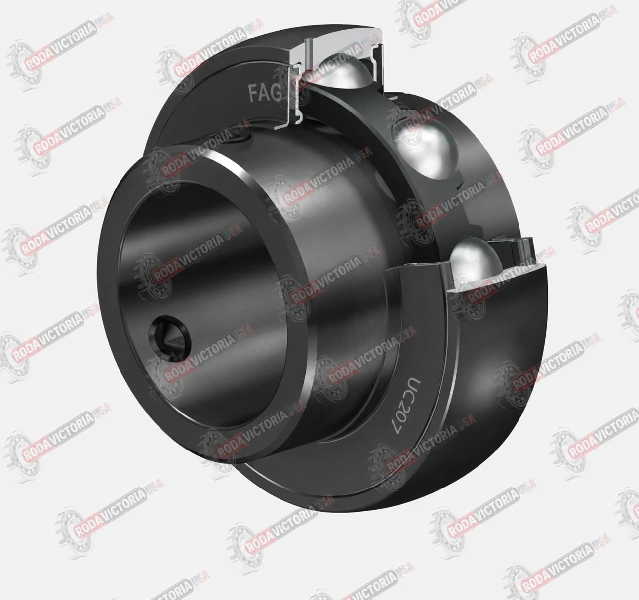 FAG UC206-20 Insert Ball Bearing YAR206-104-2F 1-1/4″ ID 31.75x62x38.1 mm