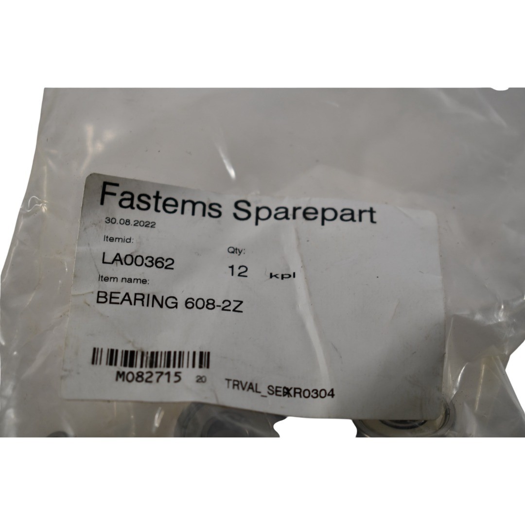 Pack of 12 NEW Fastems LA00362 Bearing 608-2Z Double Shielded 8x22x7mm