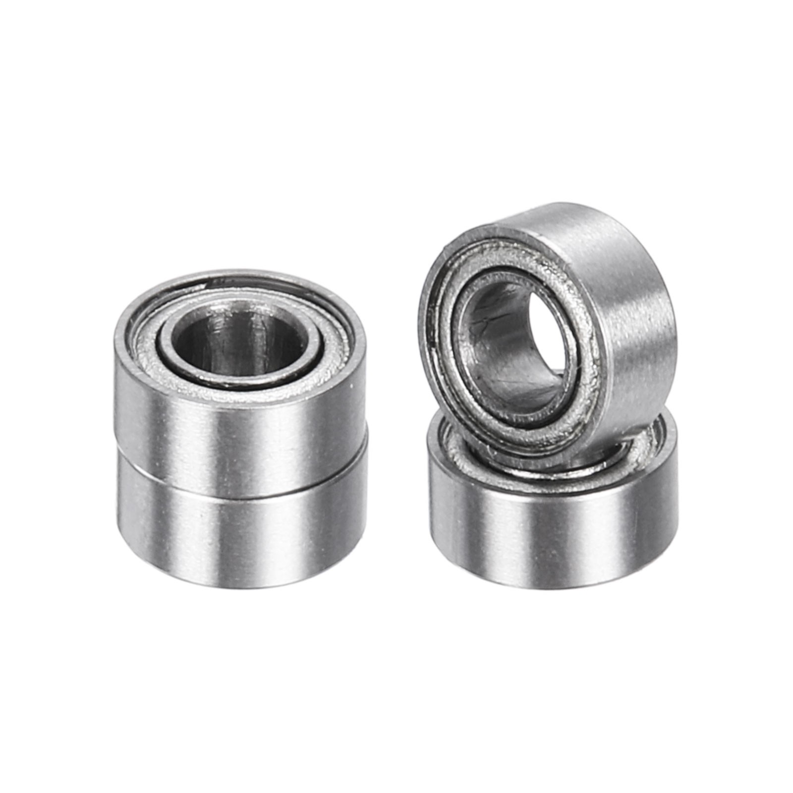 4 Ball Bearings R144ZZ 1/8″ ID x 1/4″ OD x 7/64″ H for Z3, Silver