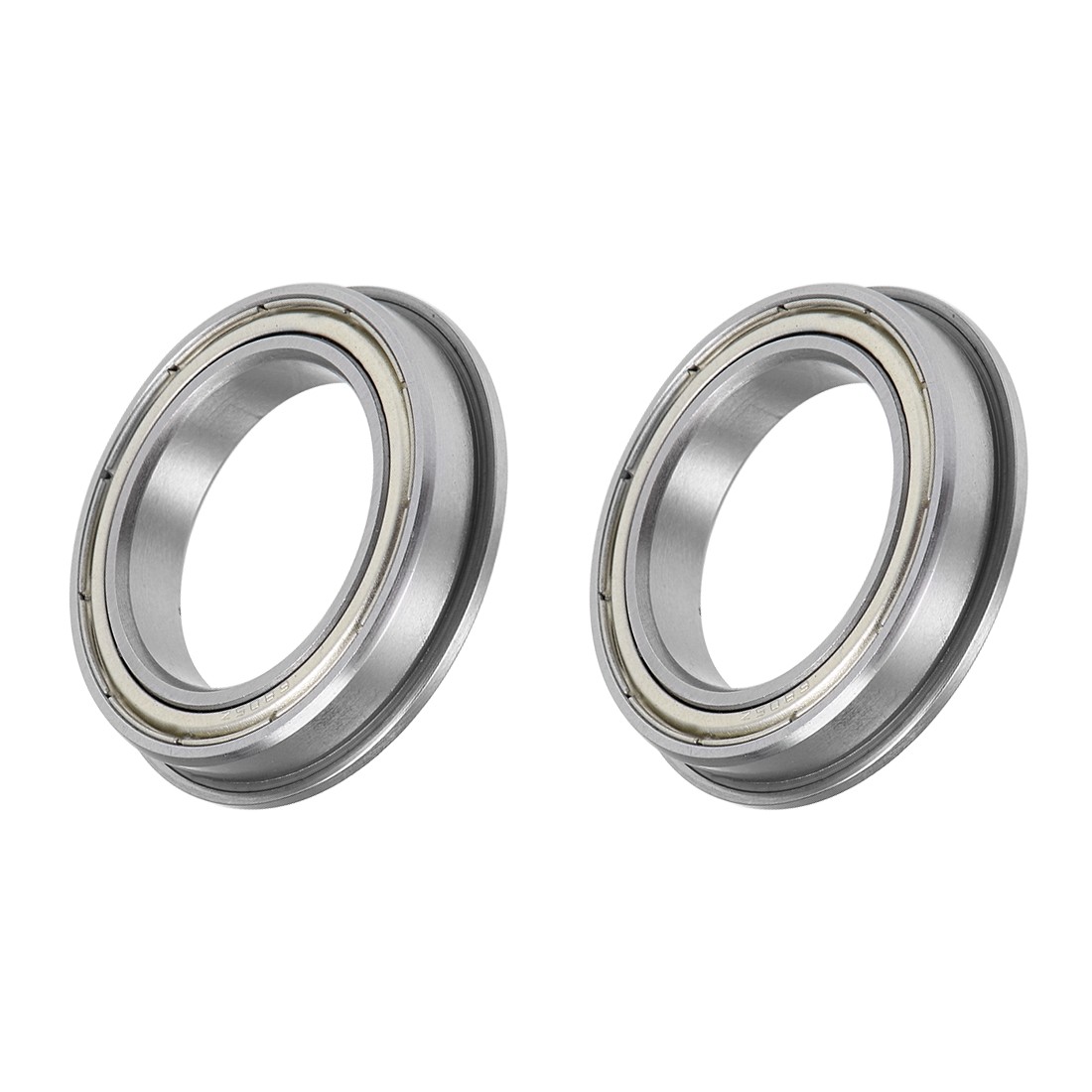 2Pcs Chromium Steel Shielded Flange Ball Bearing F6805ZZ, 25mm x 37mm x 7mm