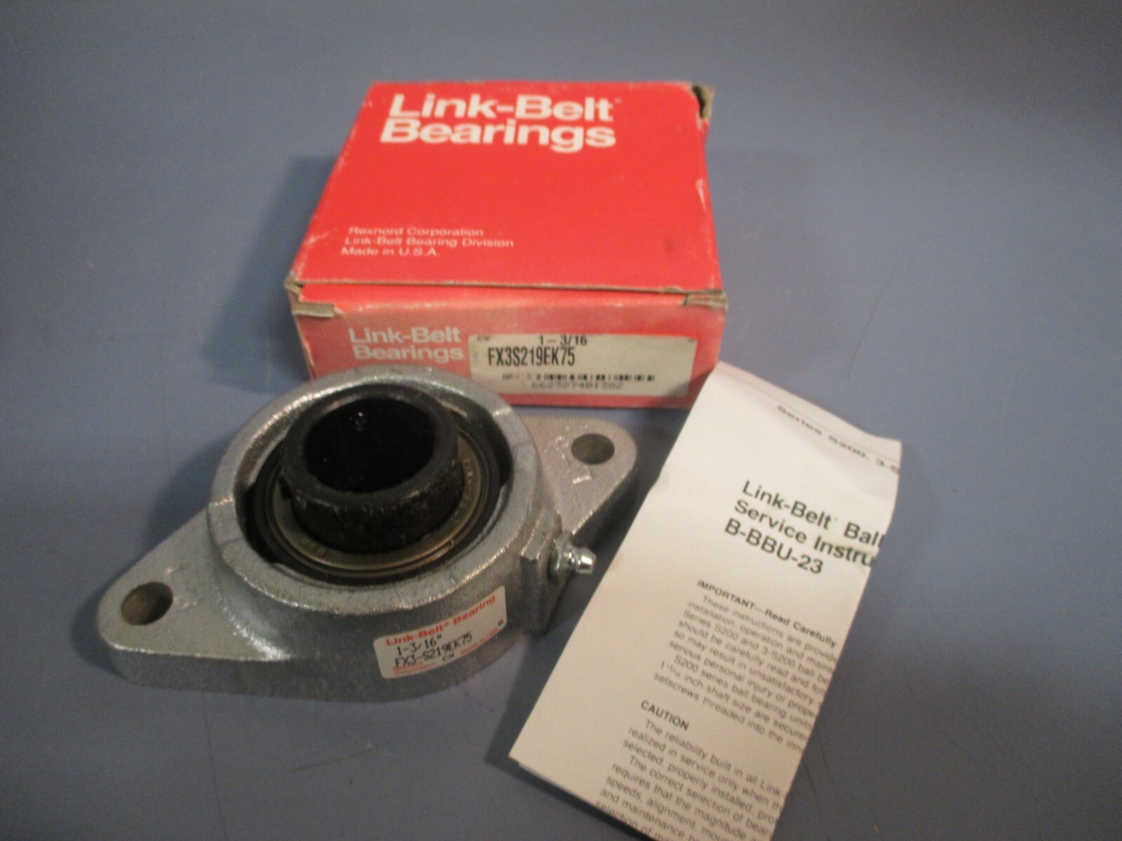 Link-Belt New Ball Bearing Flange Unit 1-3/16″ FX3S219EK75