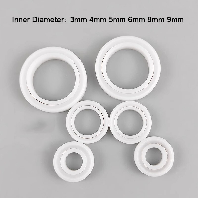 Mini POM Plastic Deep Groove Ball Bearing Inner Dia 3/4/5/6/7/8/9mm Various Size