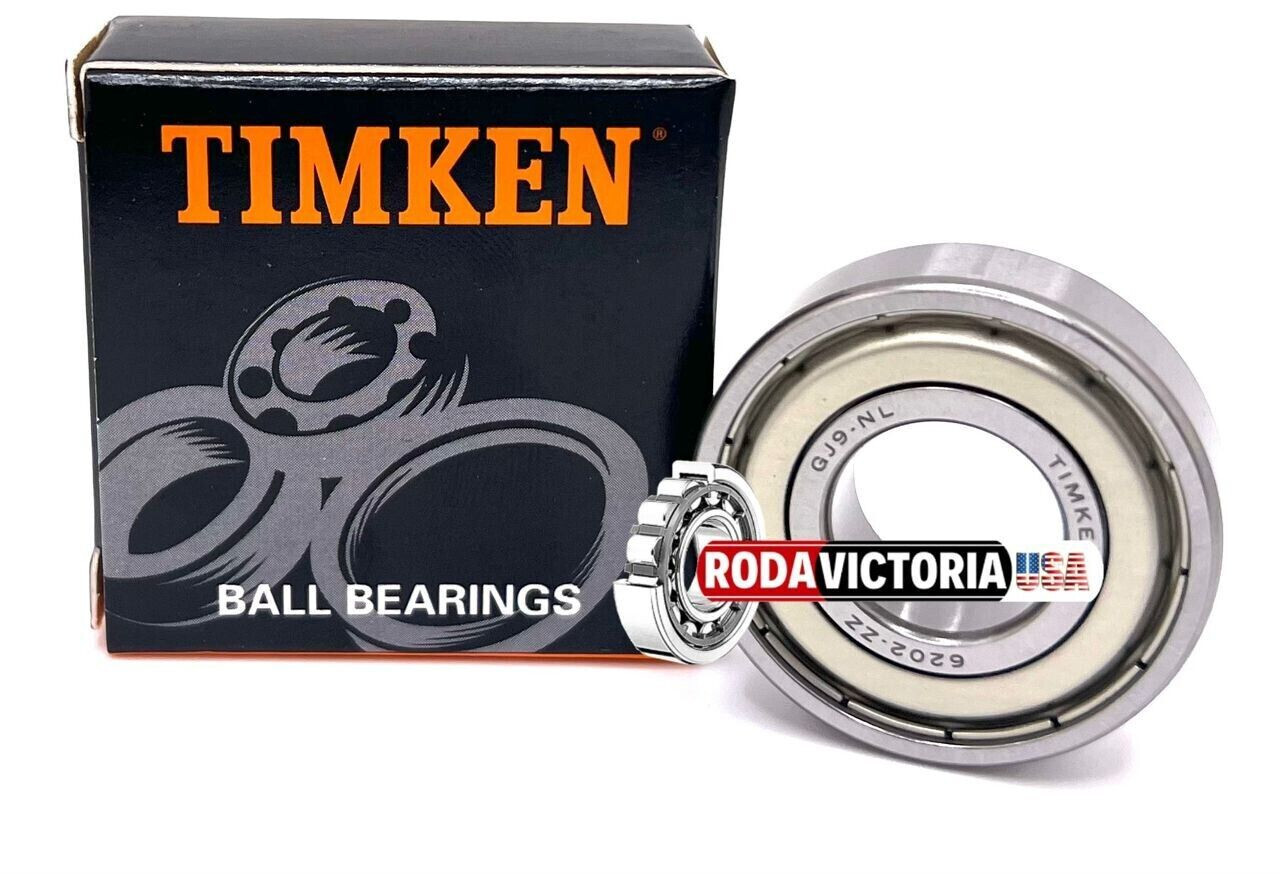 TIMKEN 6202 ZZ DEEP GROOVE BALL BEARING, METAL SHIELDED 15x35x11mm