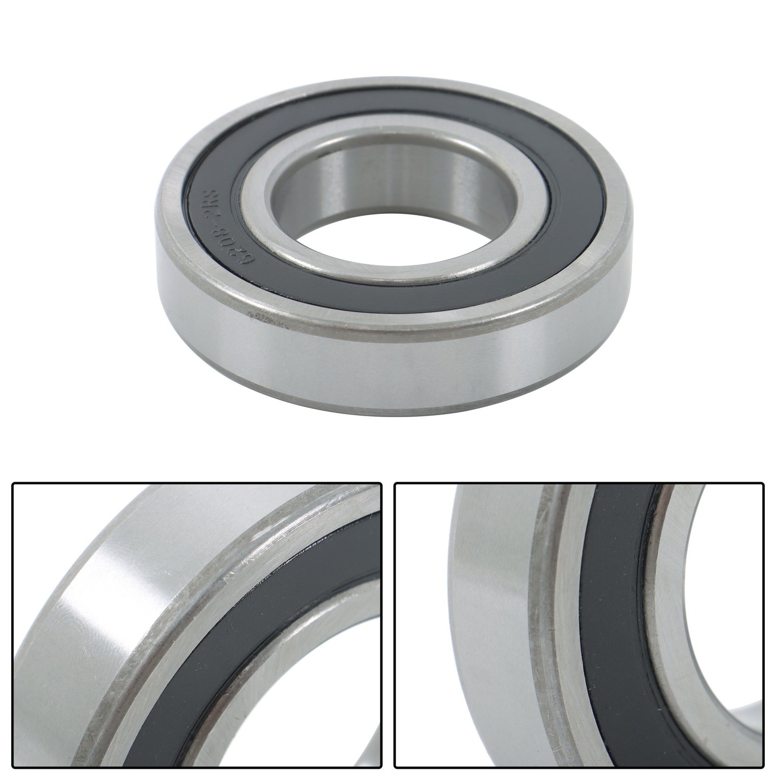 4 Pack 6208-2RS Ball Bearings 40x80x18mm Double Rubber Sealed
