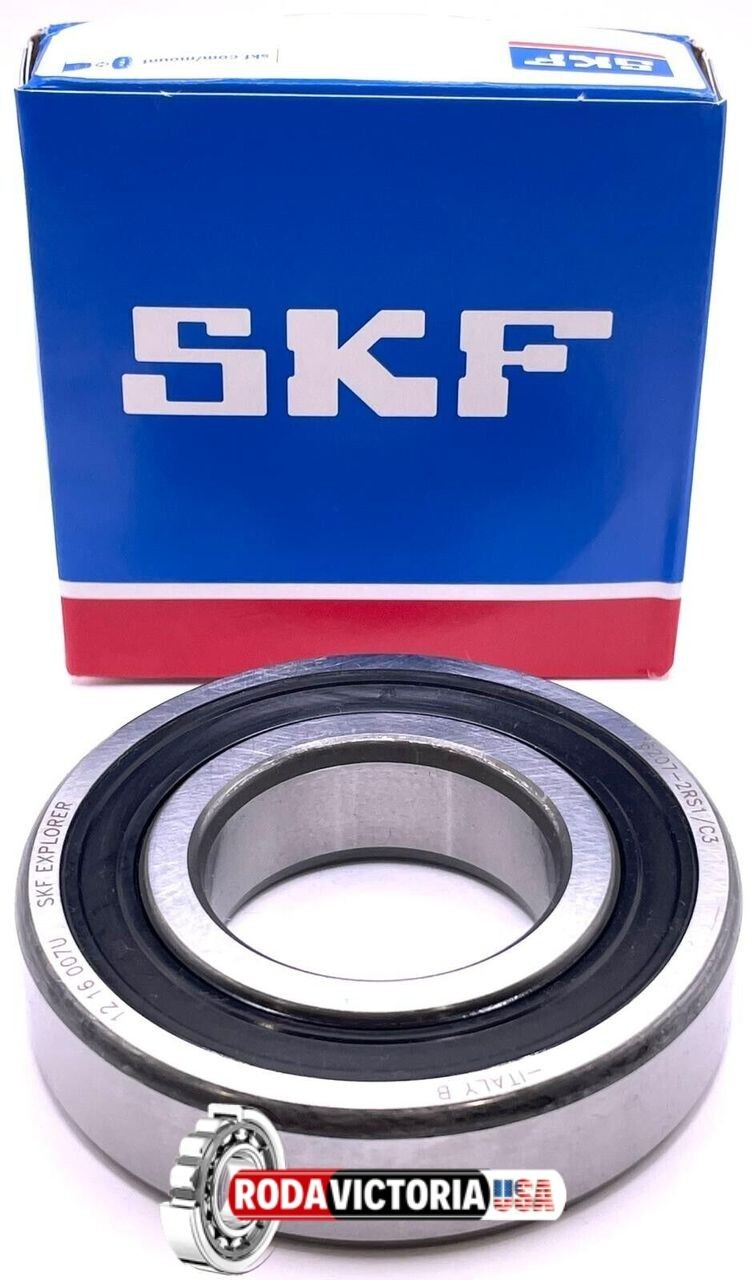 SKF 6306 2RS DEEP GROOVE BALL BEARING, RUBBER SEALED 30x72x19 mm