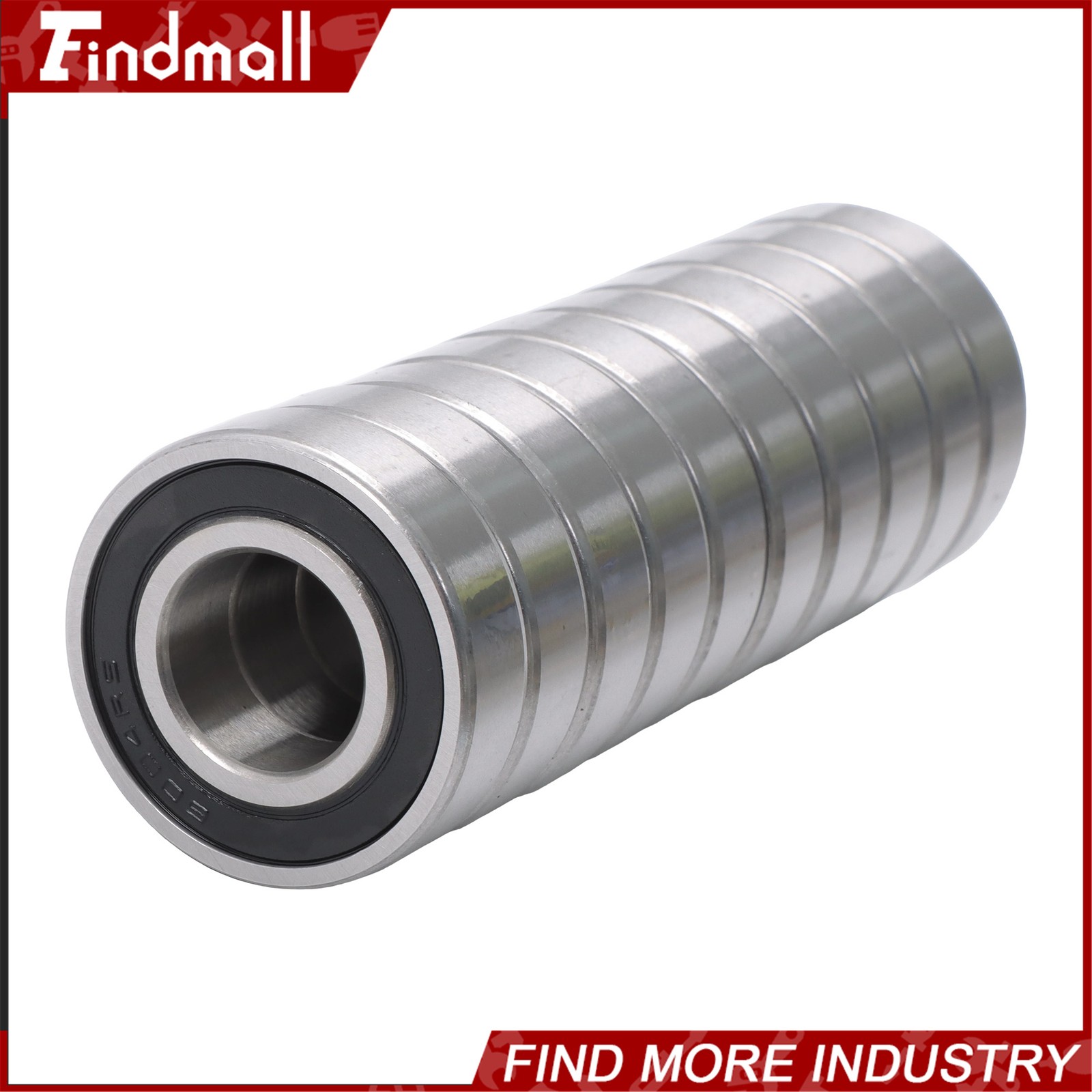 Findmall 6004-2RS C3 Ball Bearing 20x42x12mm 10 Pcs Premium Rubber Sealed