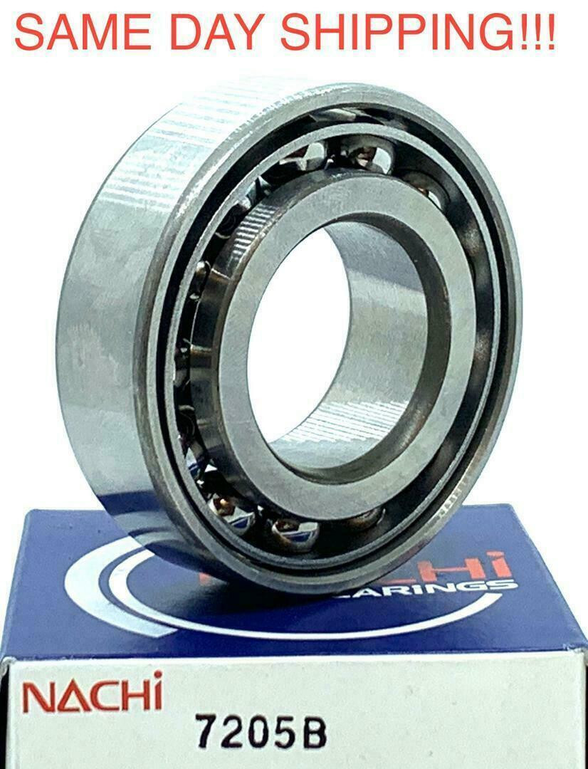 NACHI JAPAN 7205 B ANGULAR CONTACT BALL BEARING 25x52x15mm