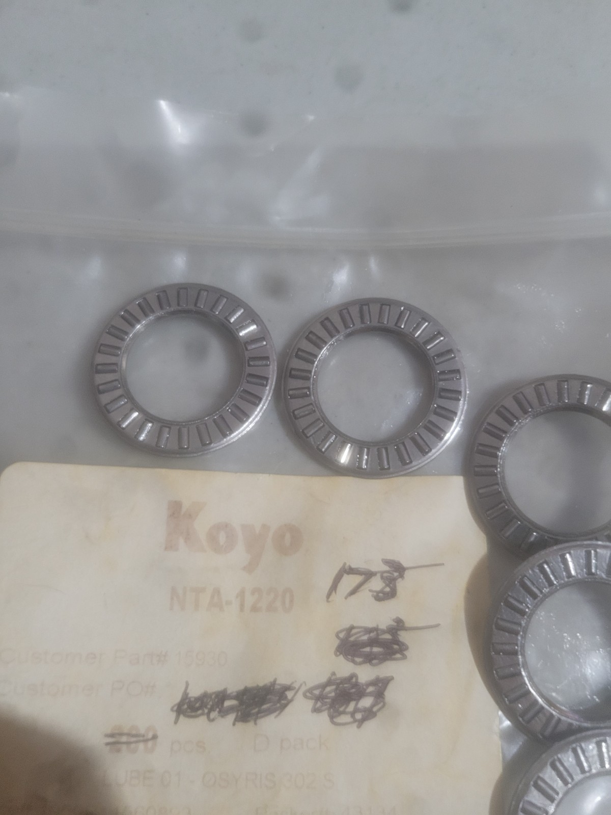 5 x NTA1220 Needle Roller and Cage Thrust Assembly for Industry 3/4×1-1/4×5/64″